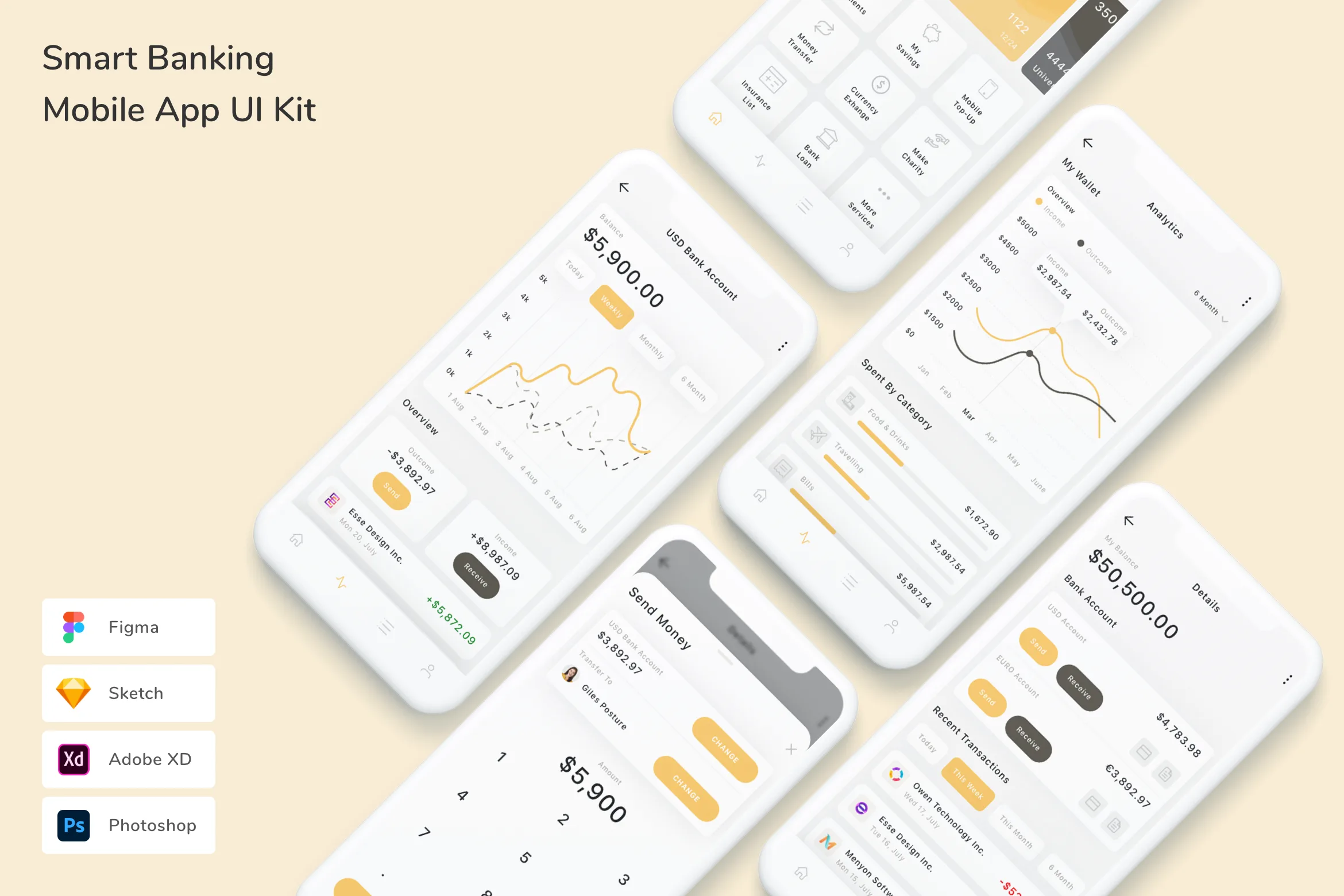 Smart Banking Mobile App UI Kit