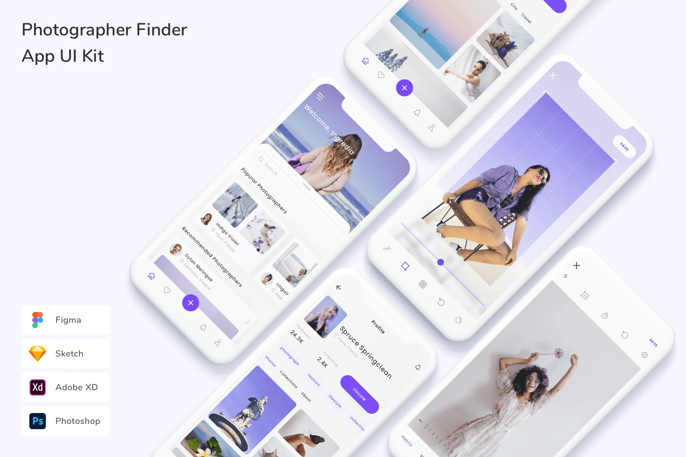 Photographer Finder App UI Kit