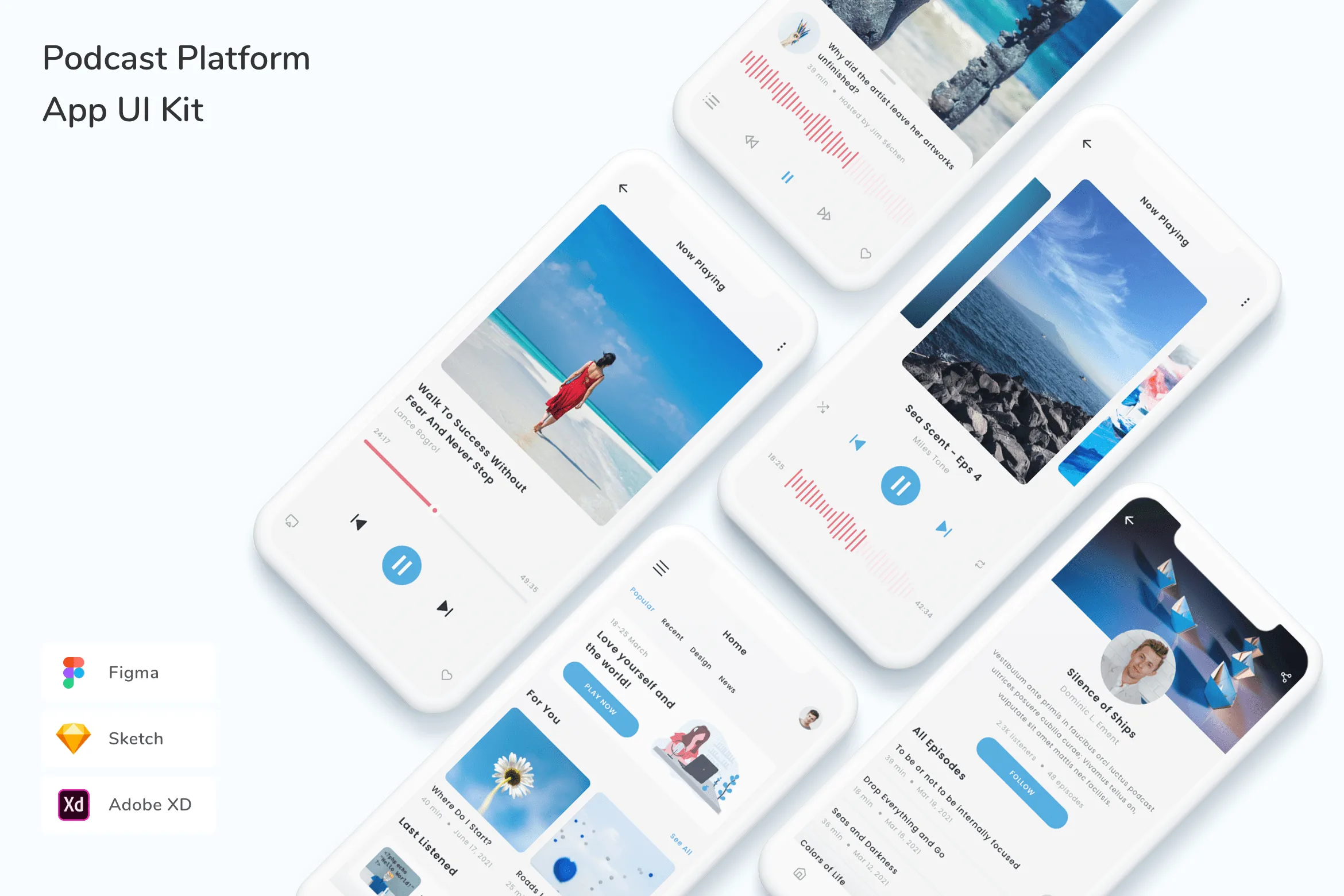 Podcast Platform App UI Kit