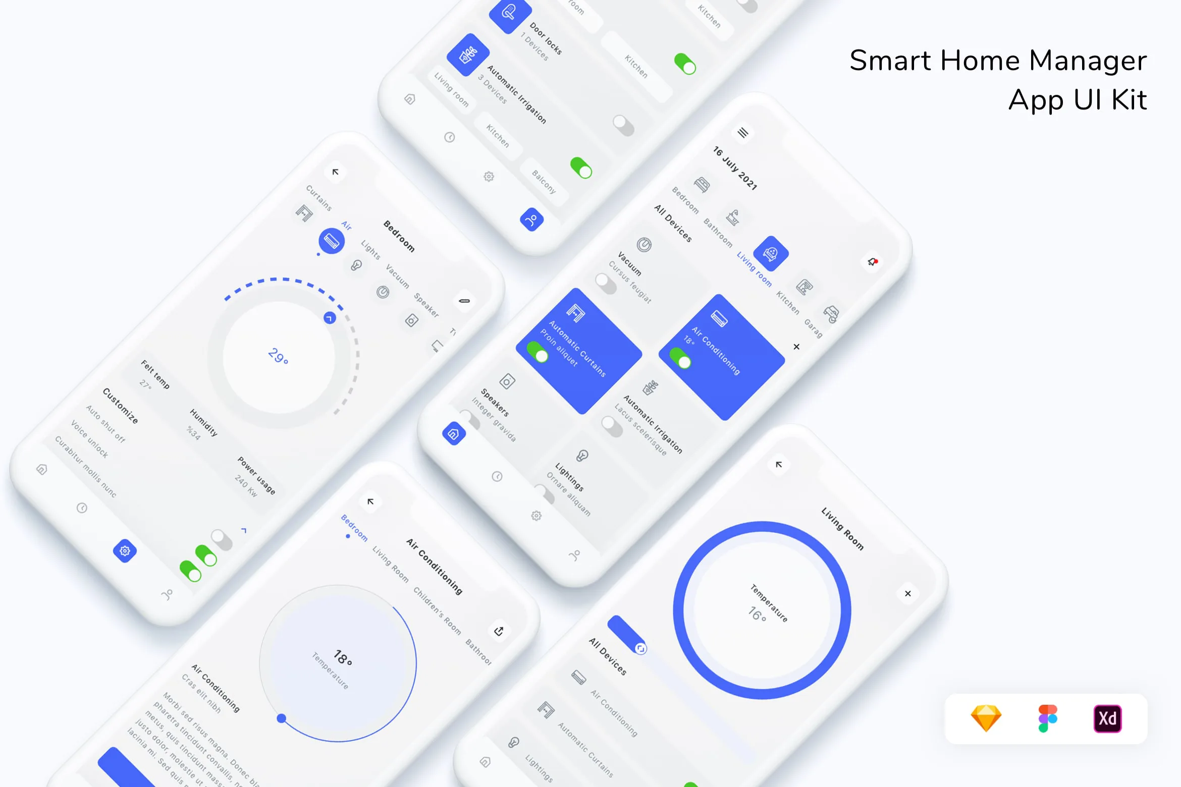 Smart Home Manager App UI Kit