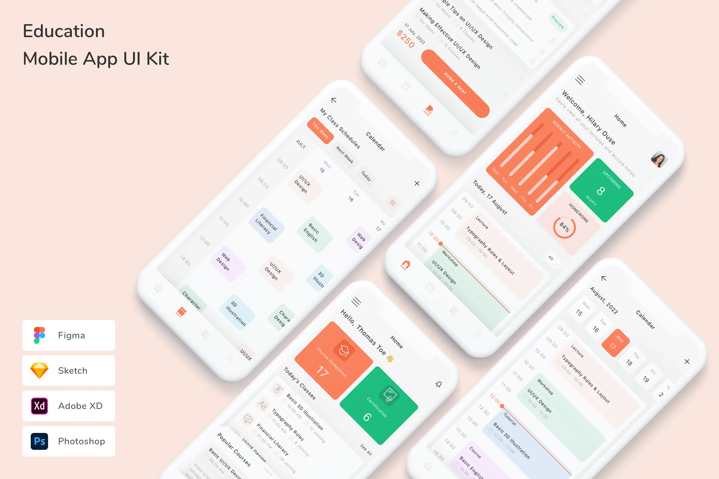 Education Mobile App UI Kit