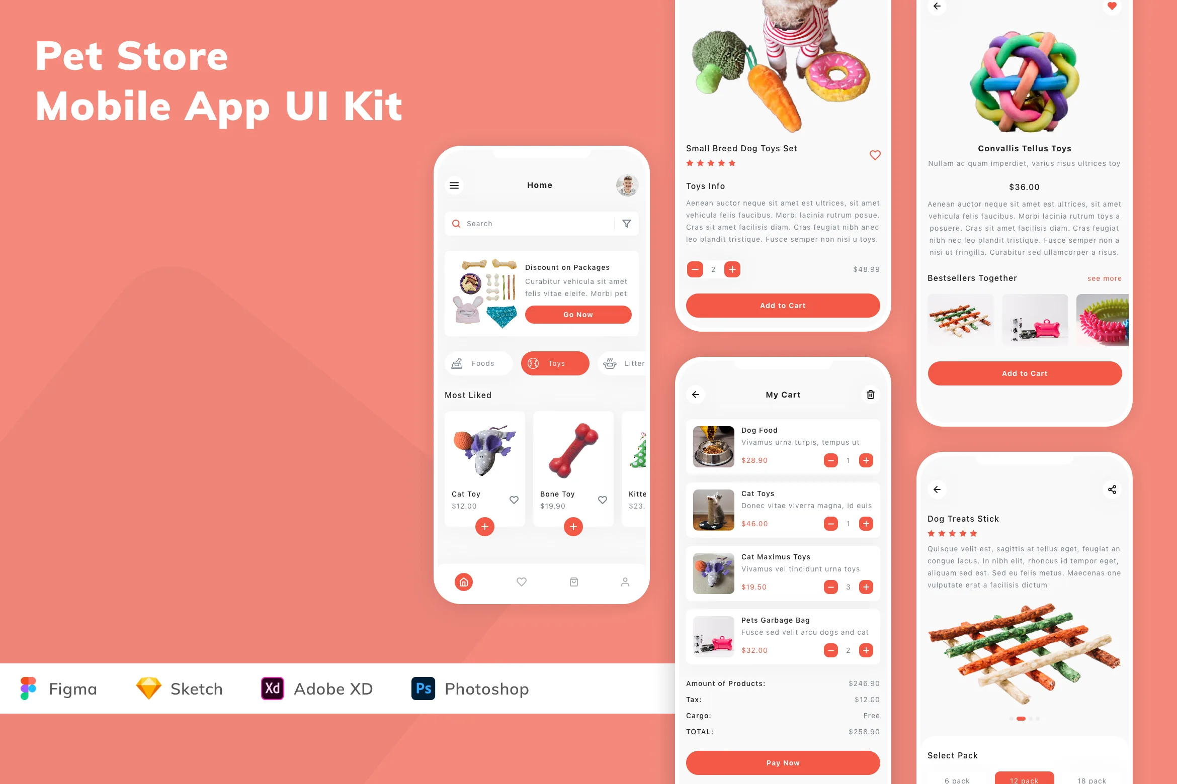 Pet Store Mobile App UI Kit