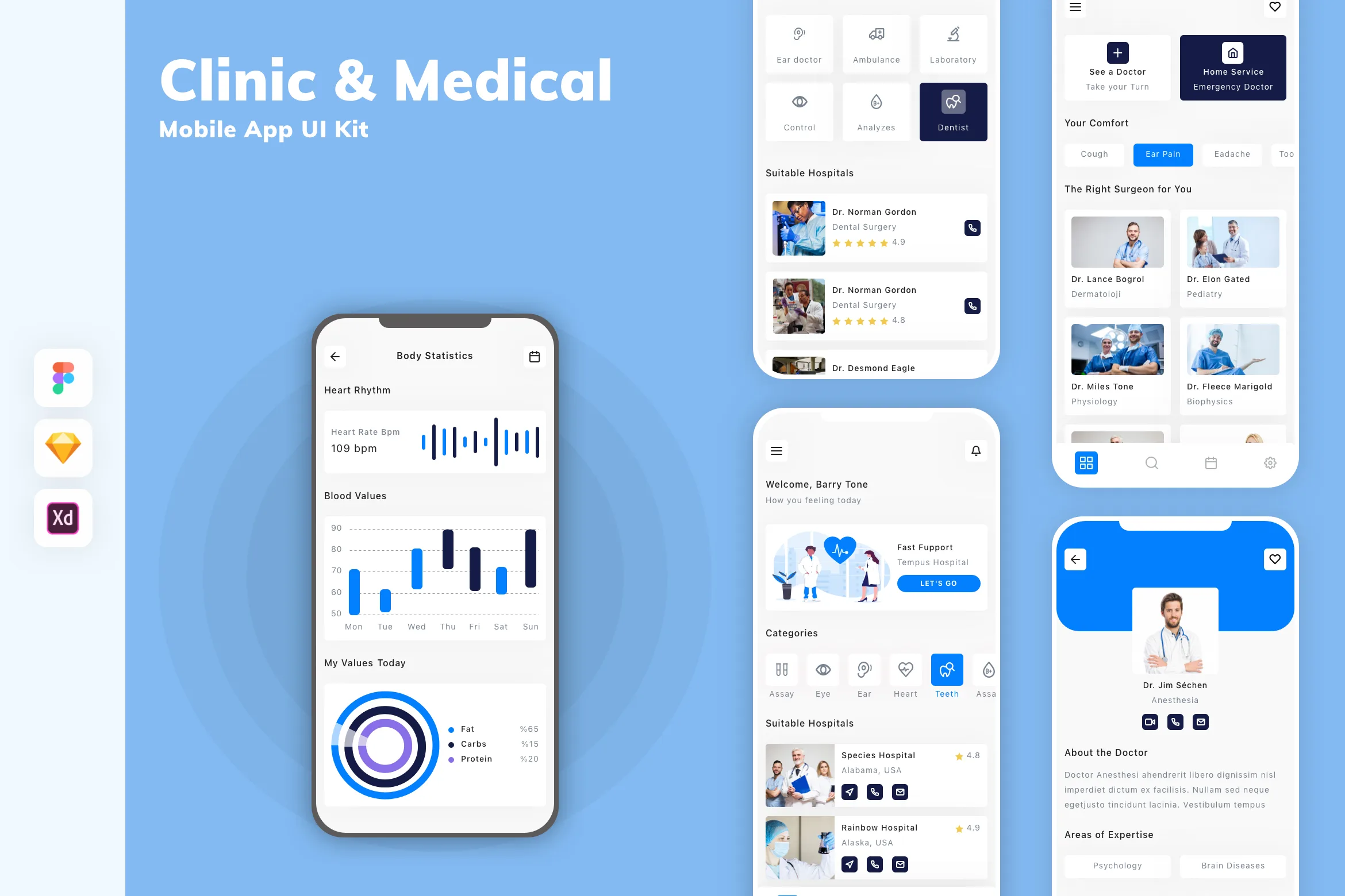 Clinic & Medical Mobile App UI Kit