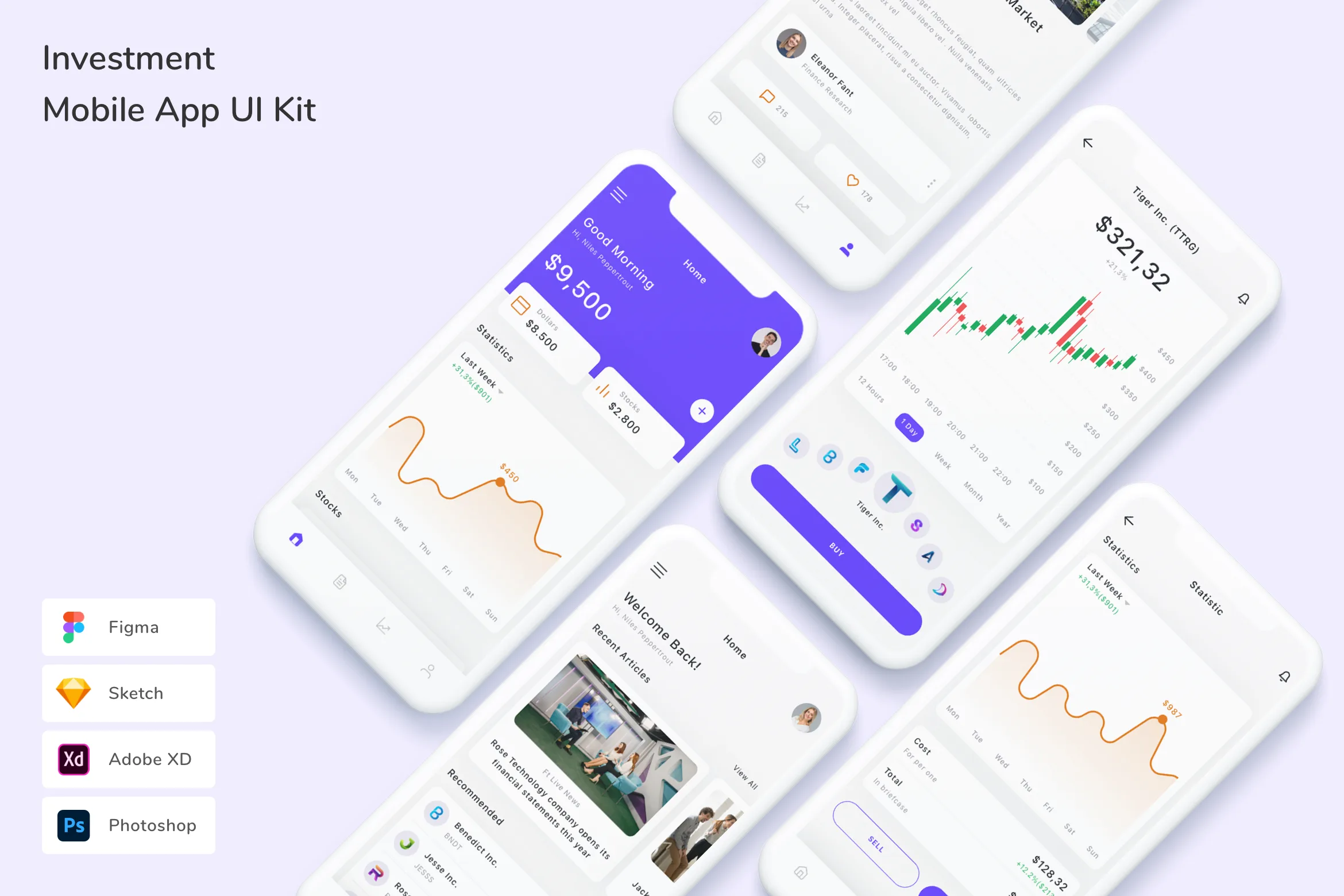 Investment Mobile App UI Kit
