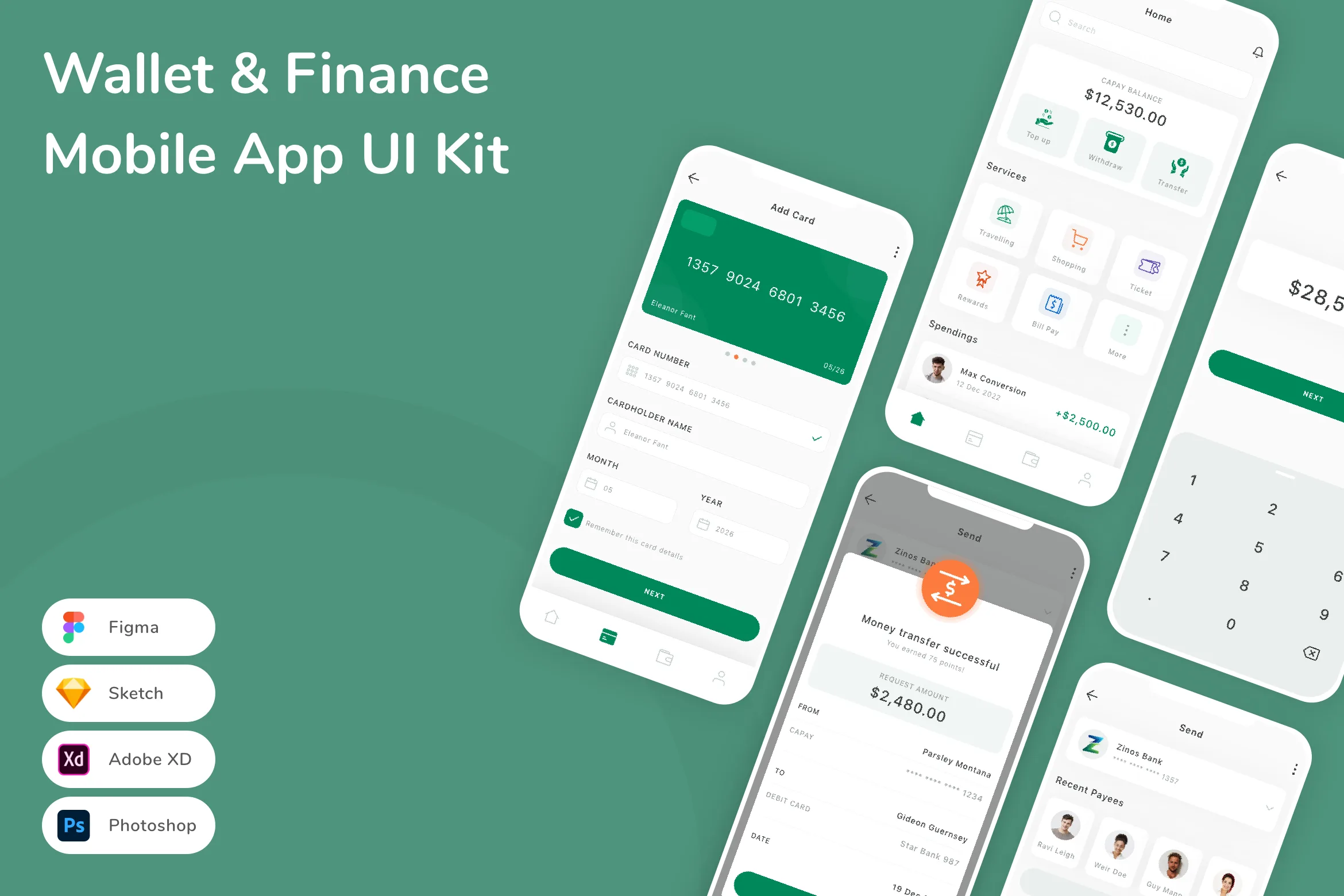 Wallet & Finance Mobile App UI Kit