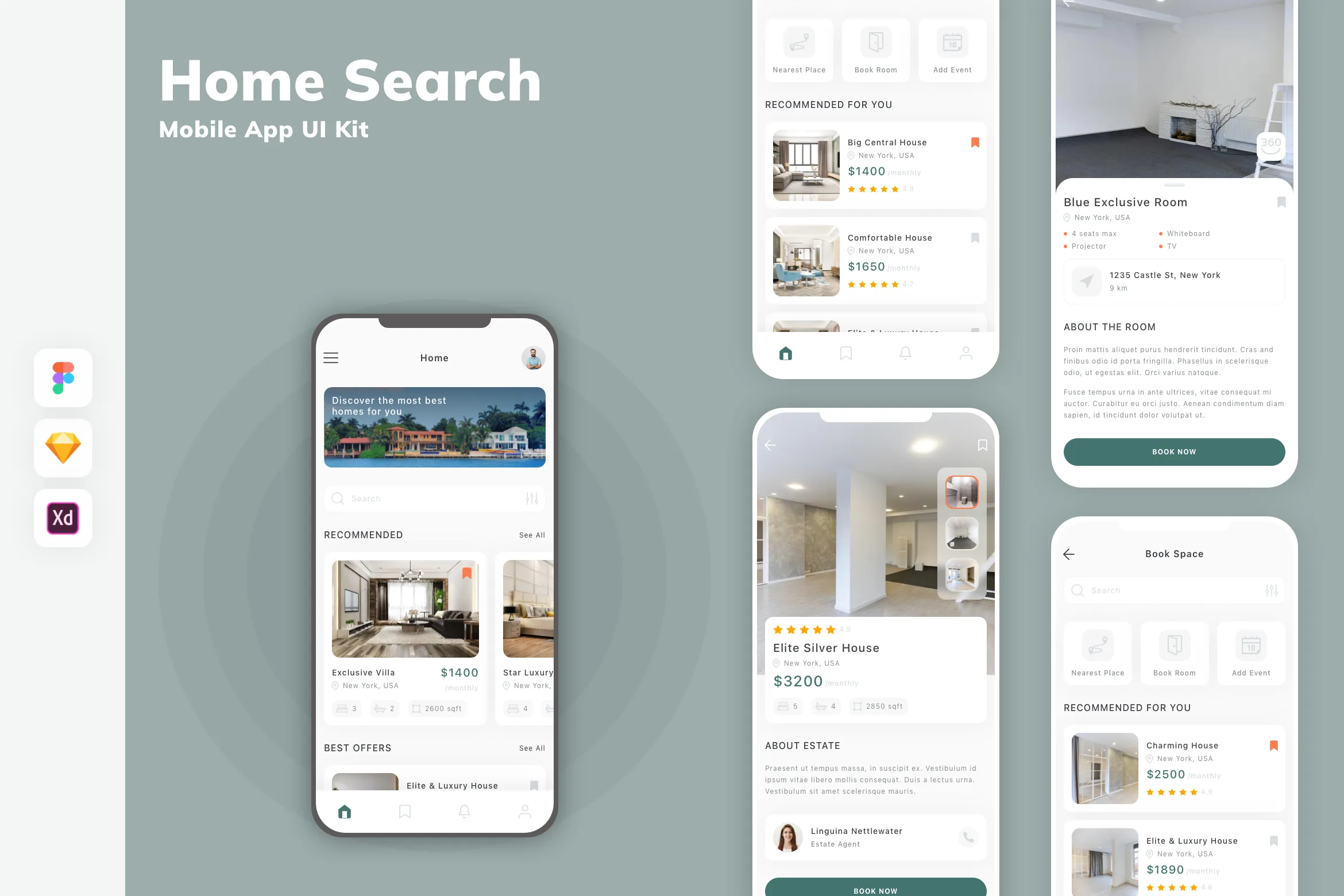 Home Search Mobile App UI Kit