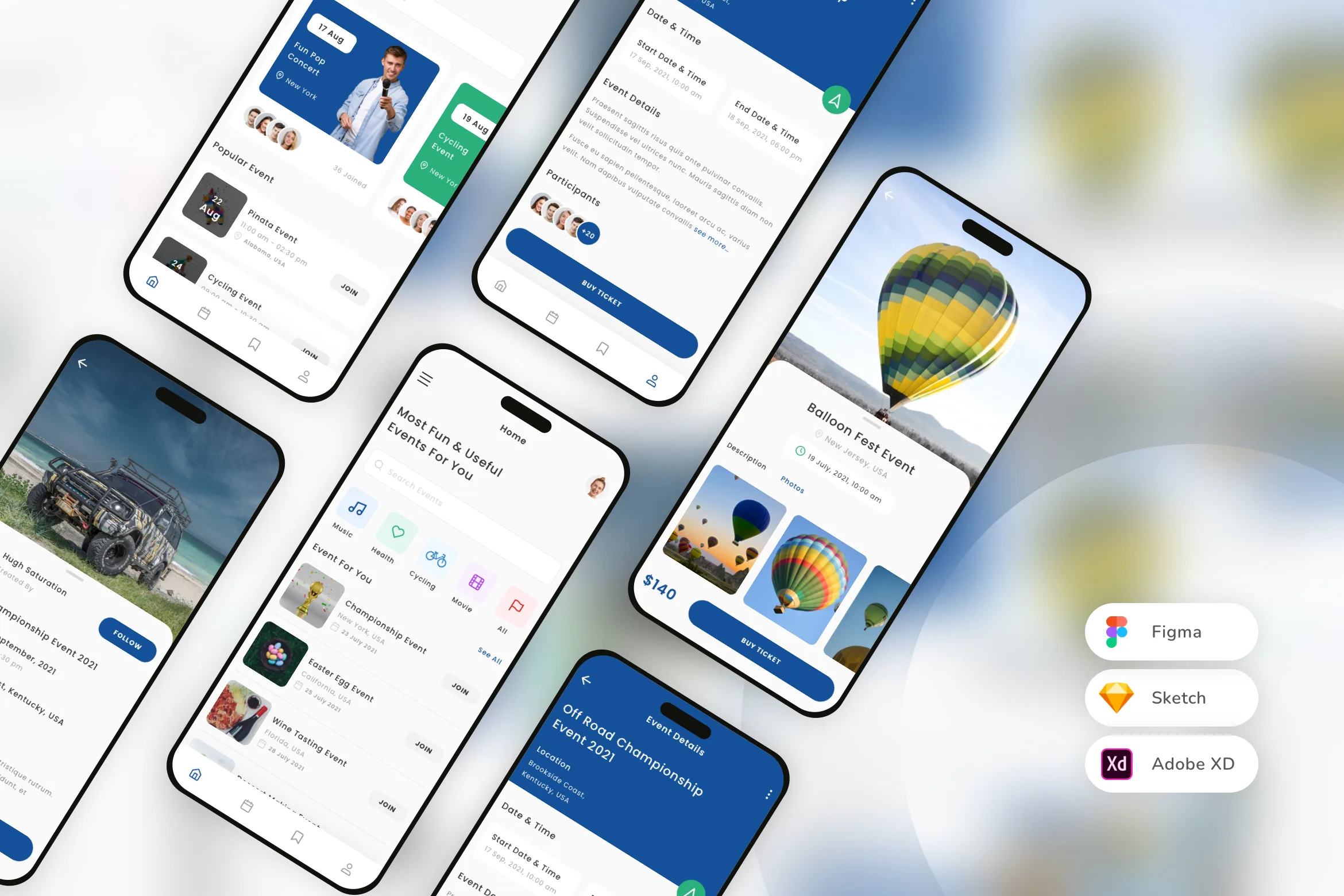 Event Finder Mobile App UI Kit