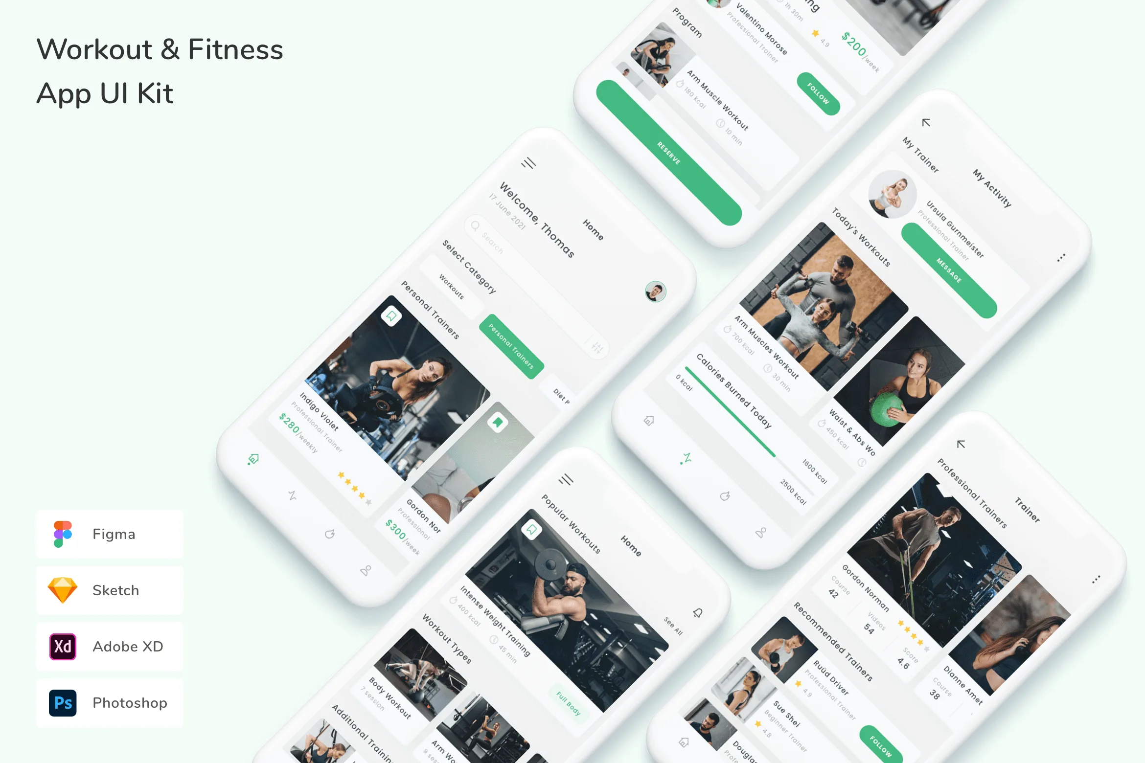 Workout & Fitness App UI Kit