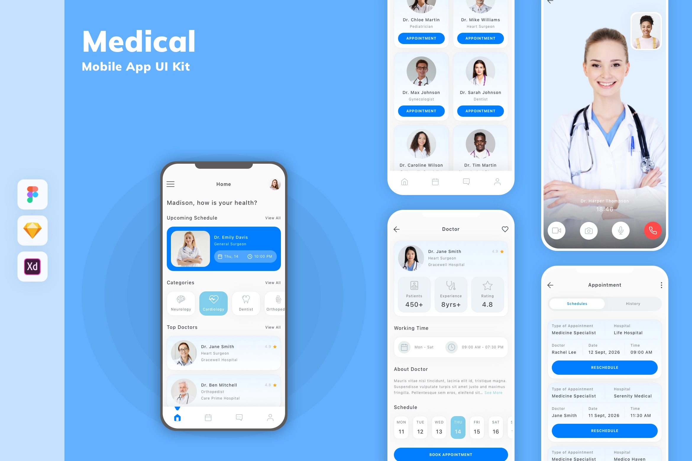 Medical Mobile App UI Kit