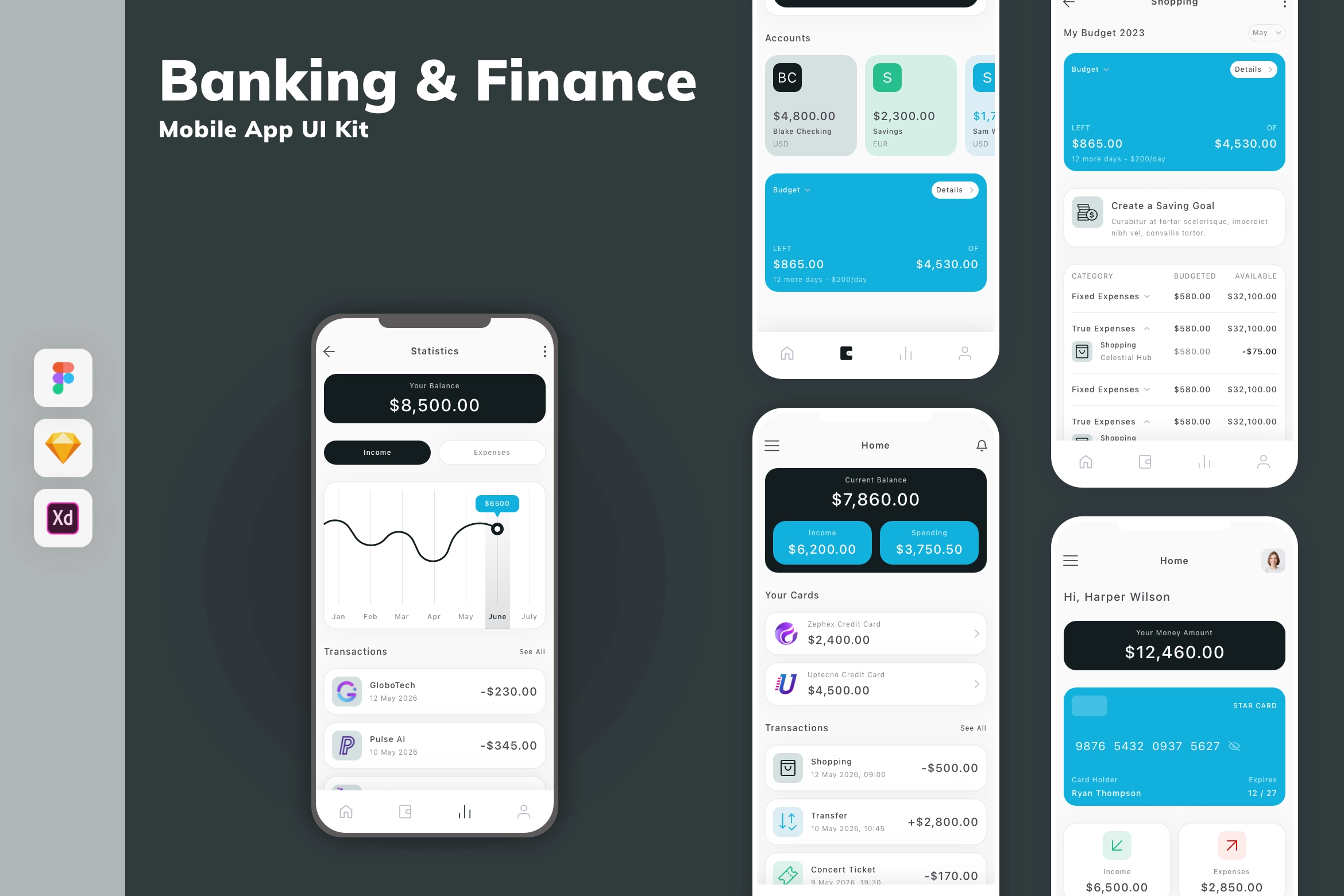 Banking & Finance Mobile App UI Kit