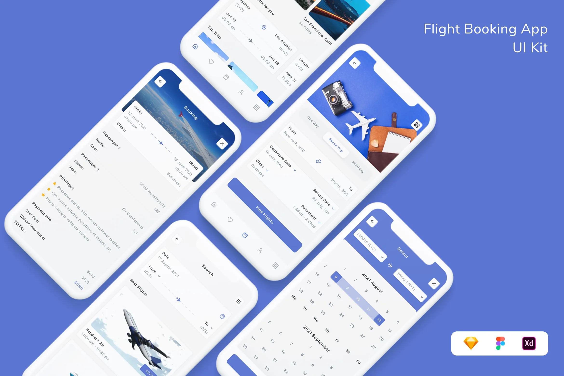 Flight Booking App UI Kit