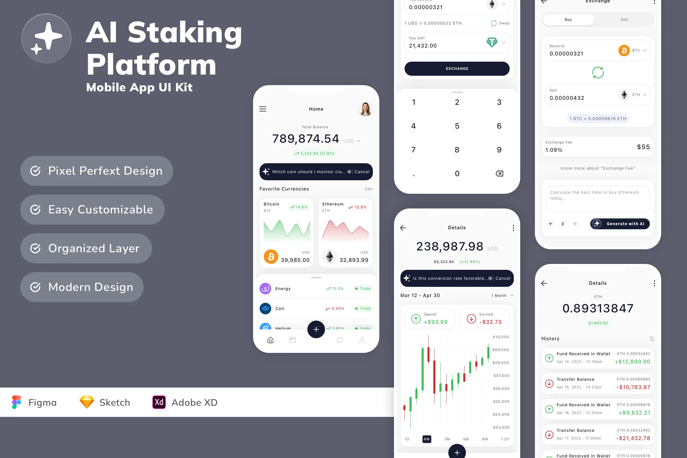 AI Staking Platform Mobile App UI Kit