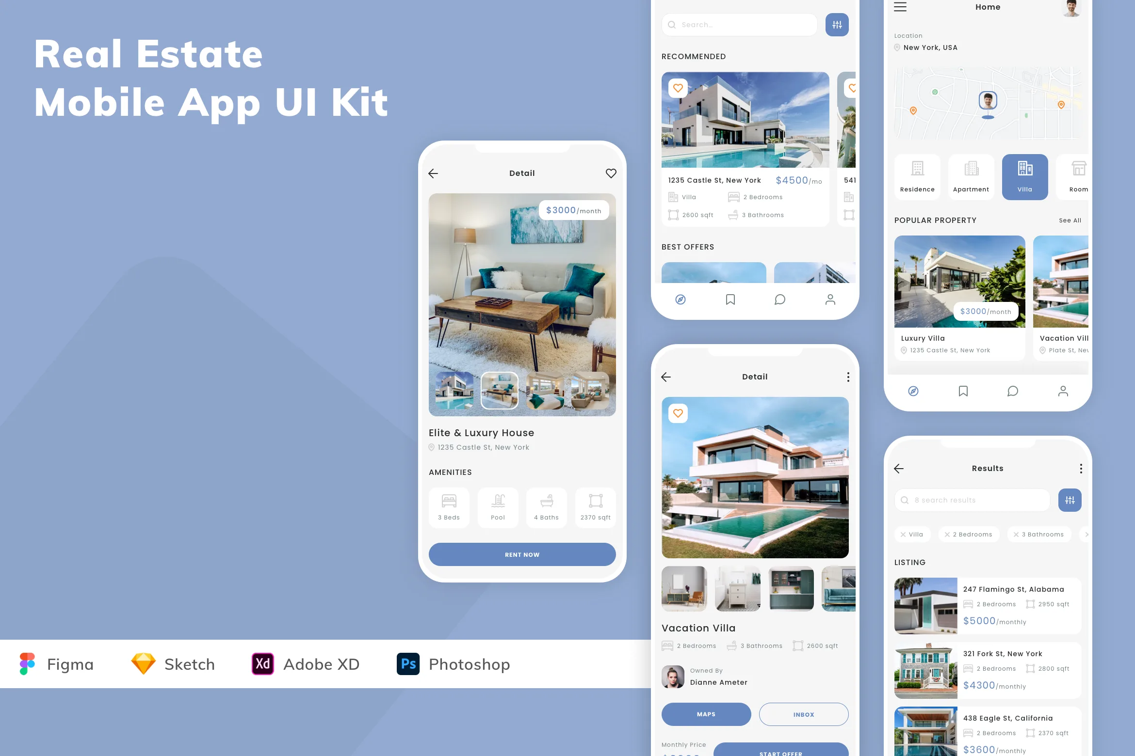 Real Estate Mobile App UI Kit