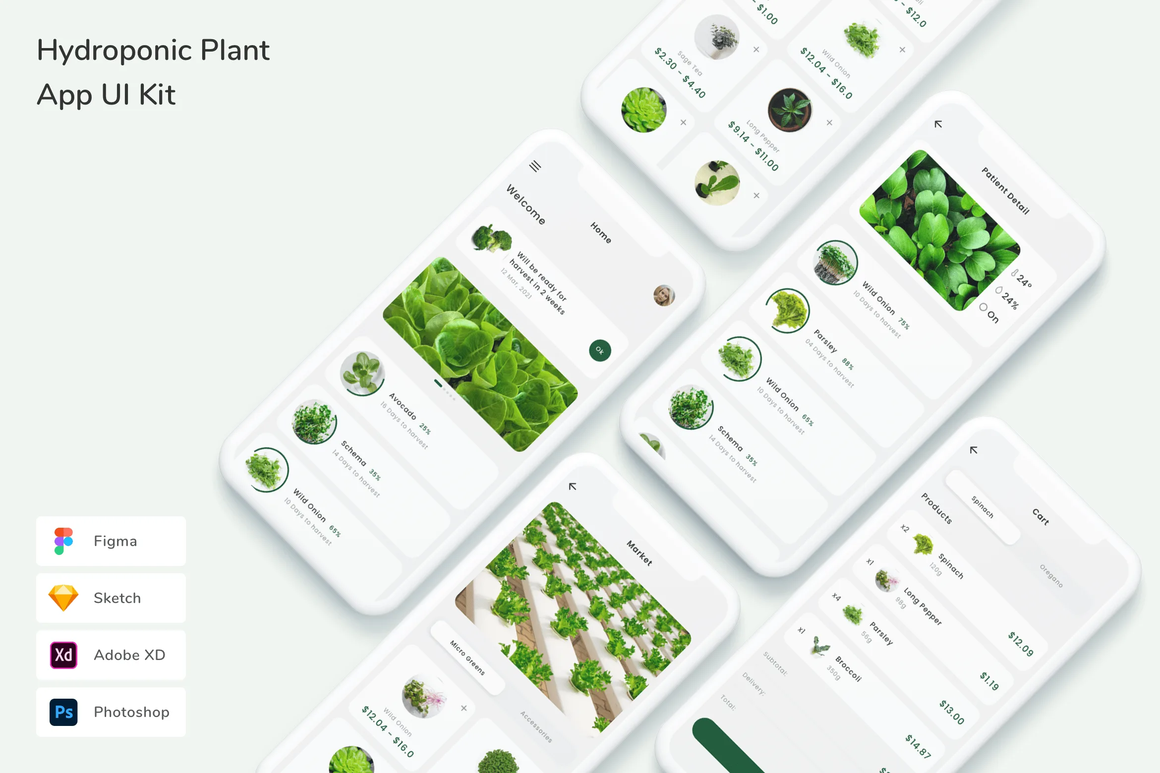 Hydroponic Plant App UI Kit