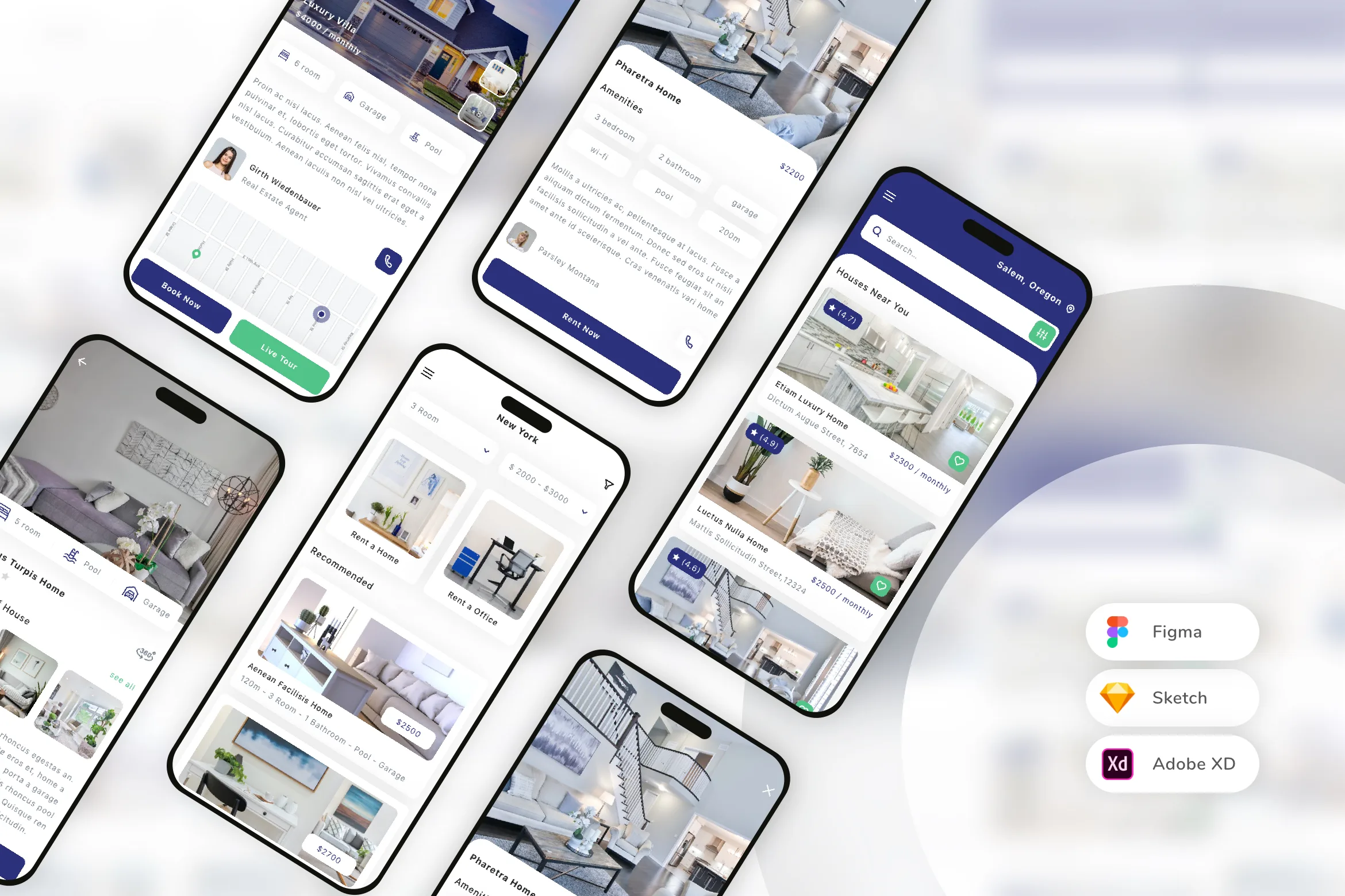 Home Rent Mobile App UI Kit