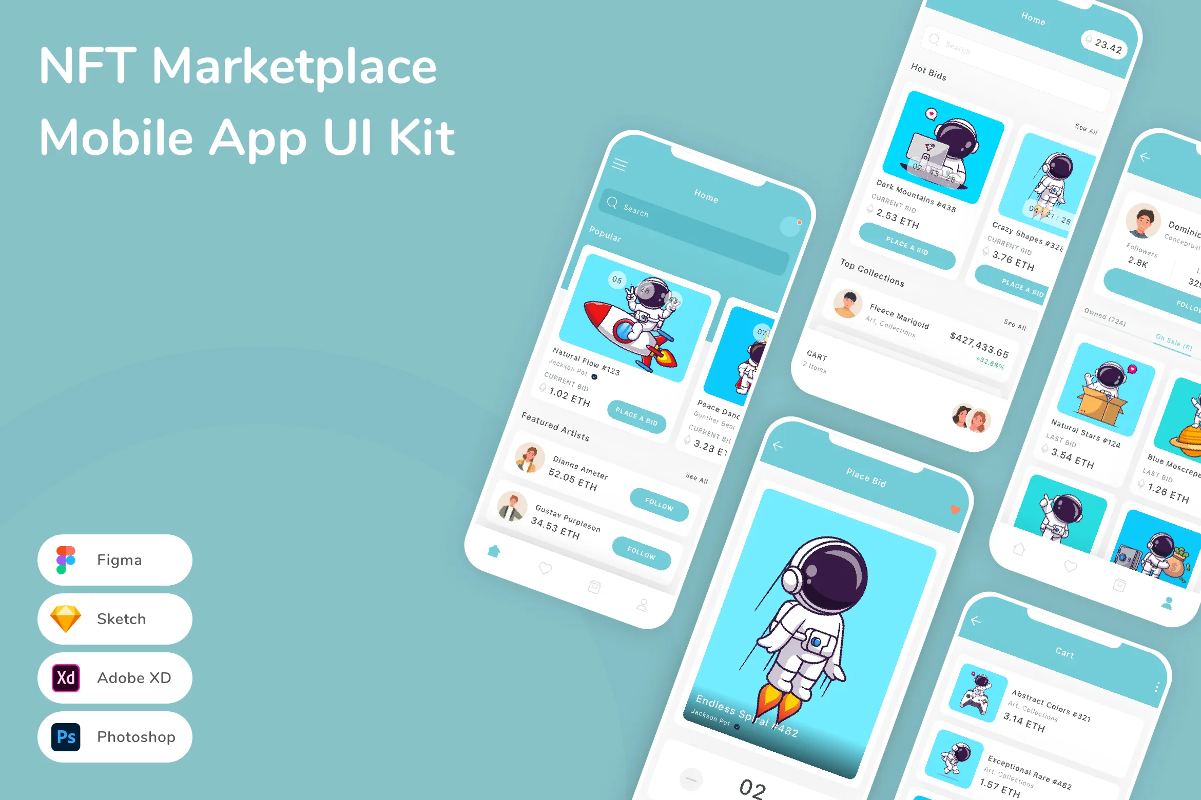 NFT Marketplace Mobile App UI Kit
