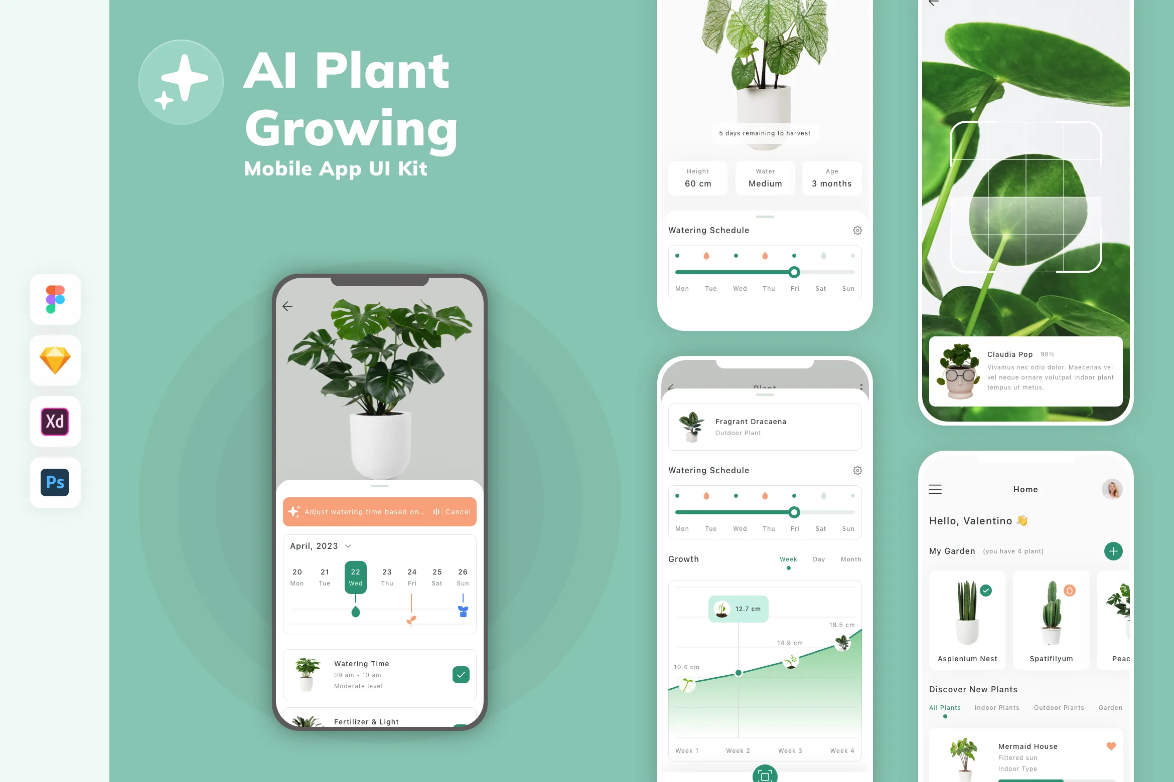 AI Plant Growing Mobile App UI Kit