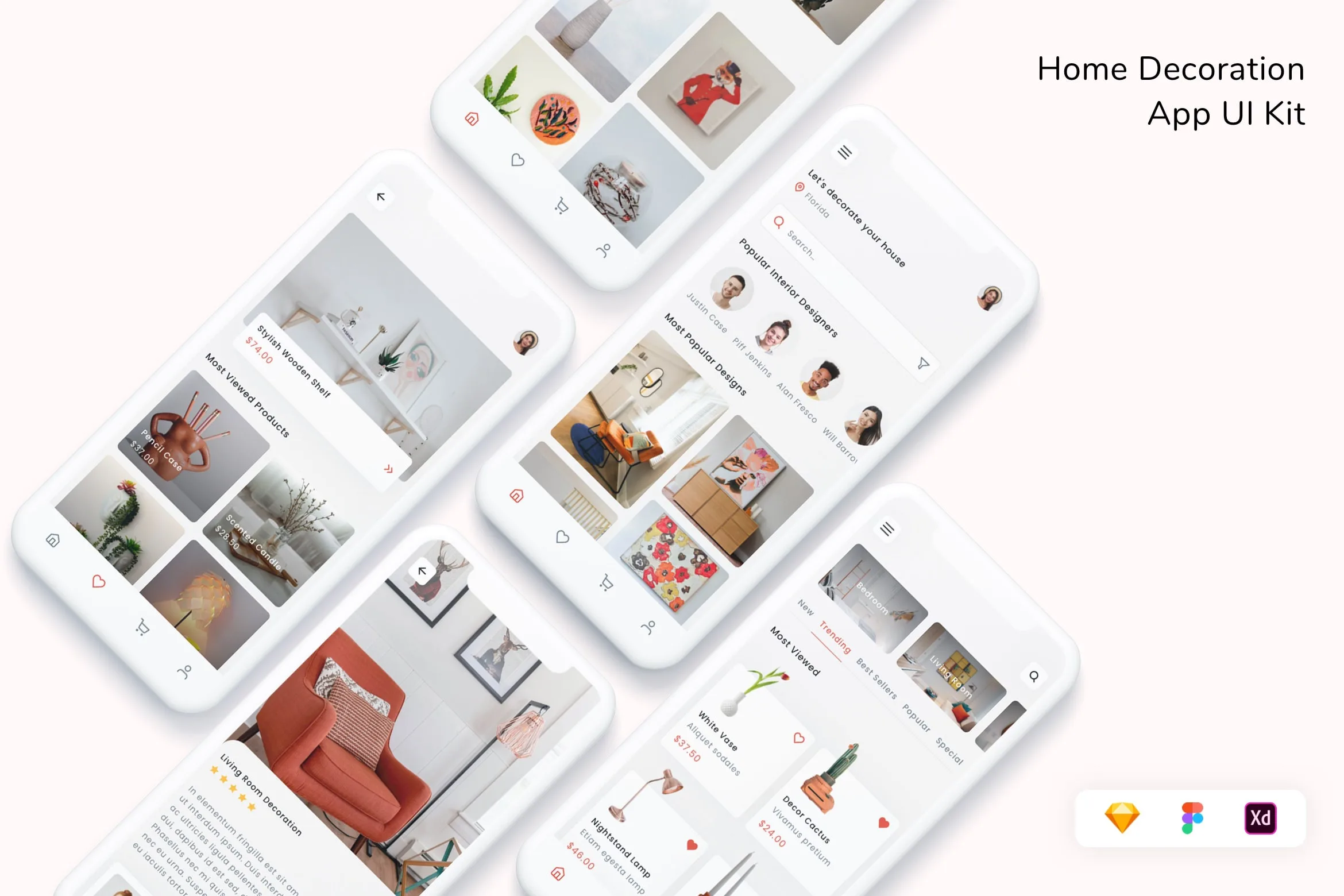 Home Decoration App UI Kit