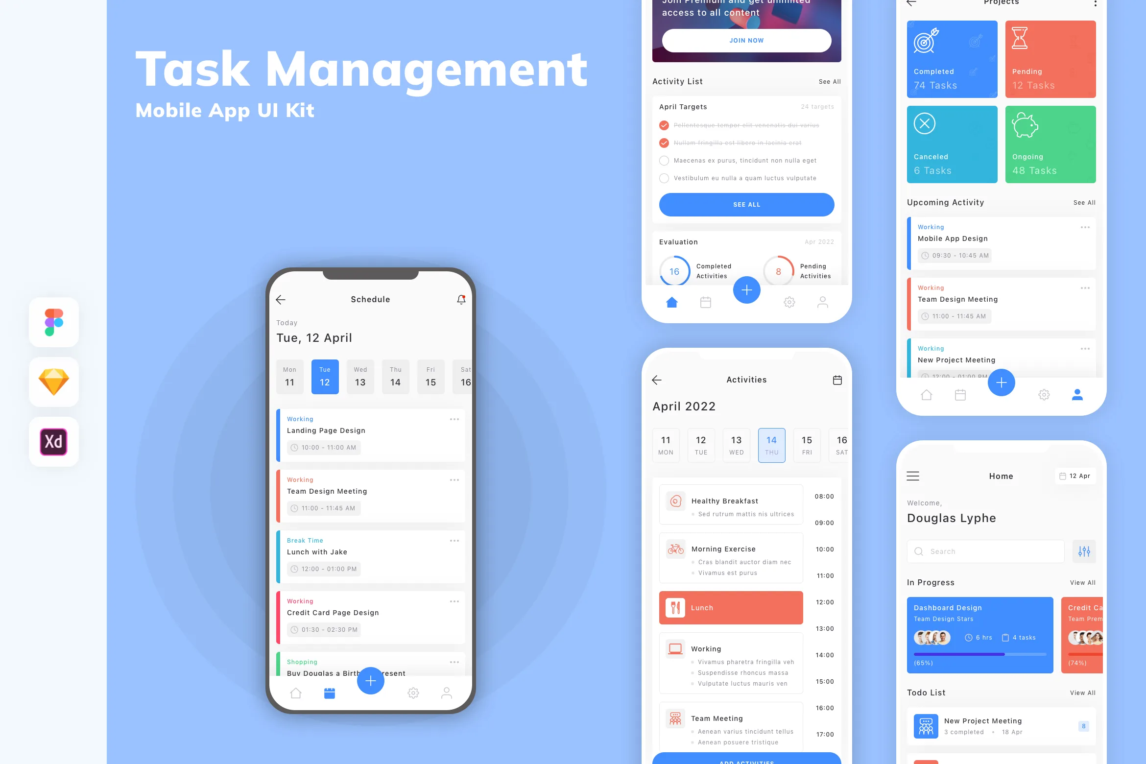 Task Management Mobile App UI Kit