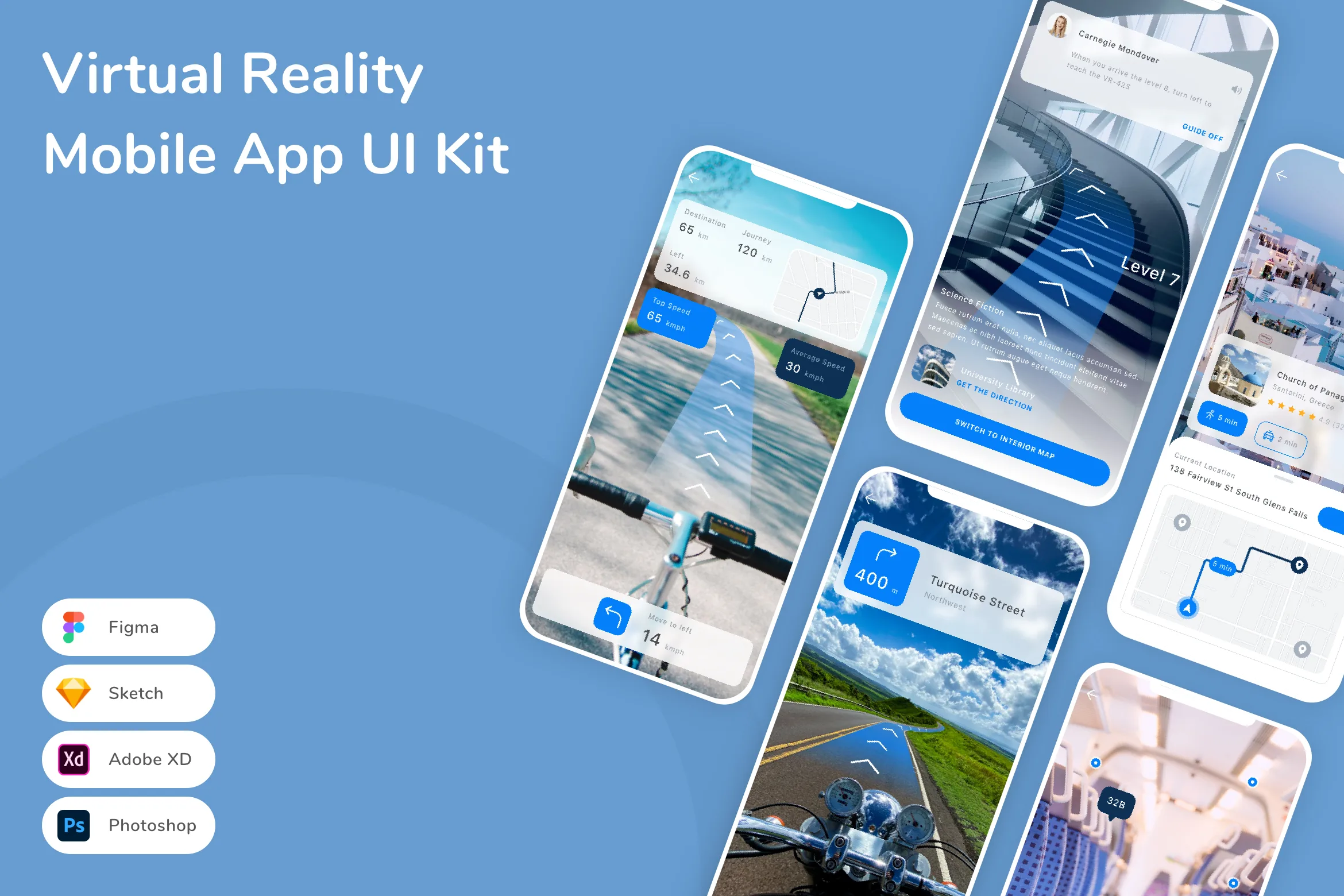Virtual Reality Mobile App UI Kit
