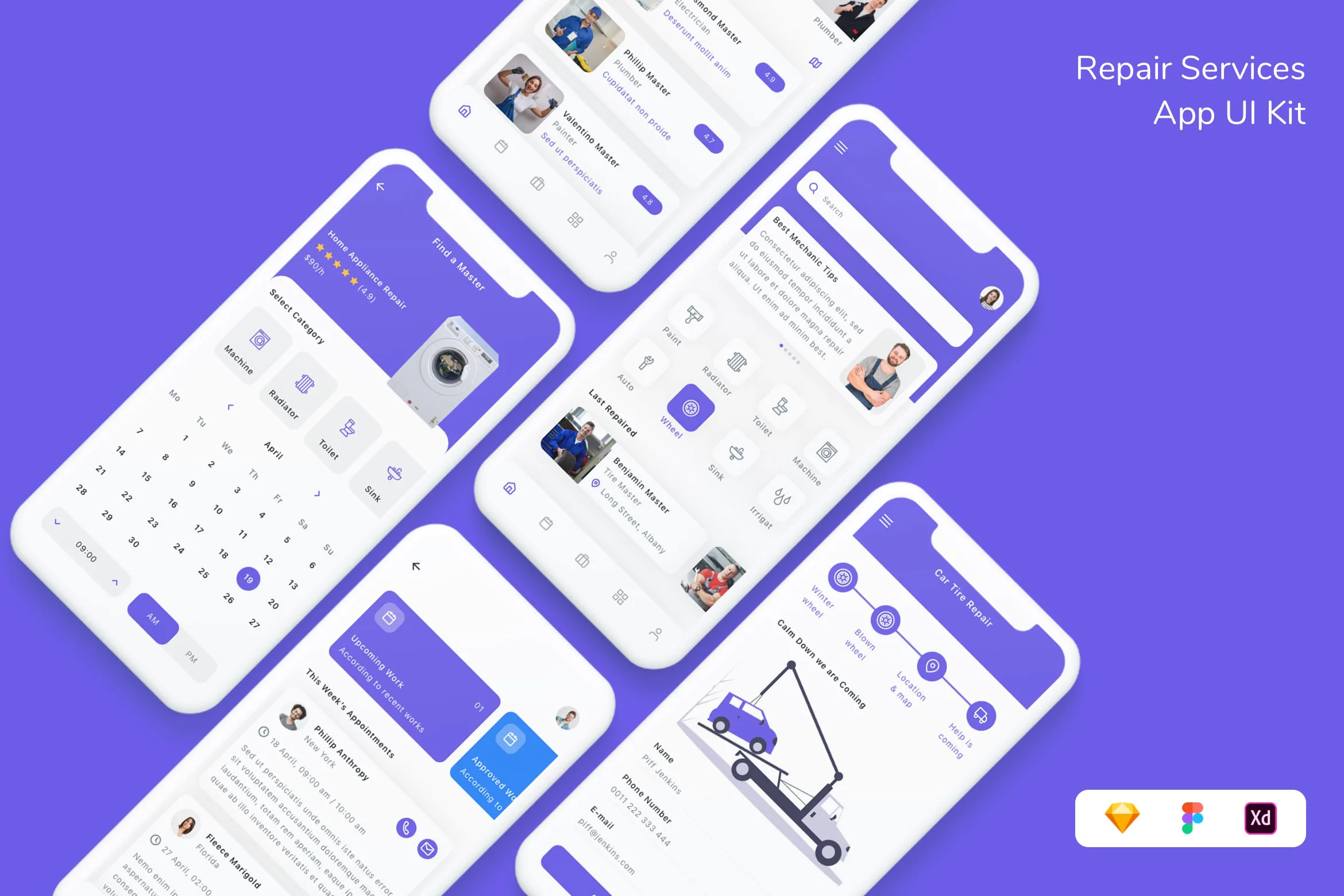 Repair Services App UI Kit