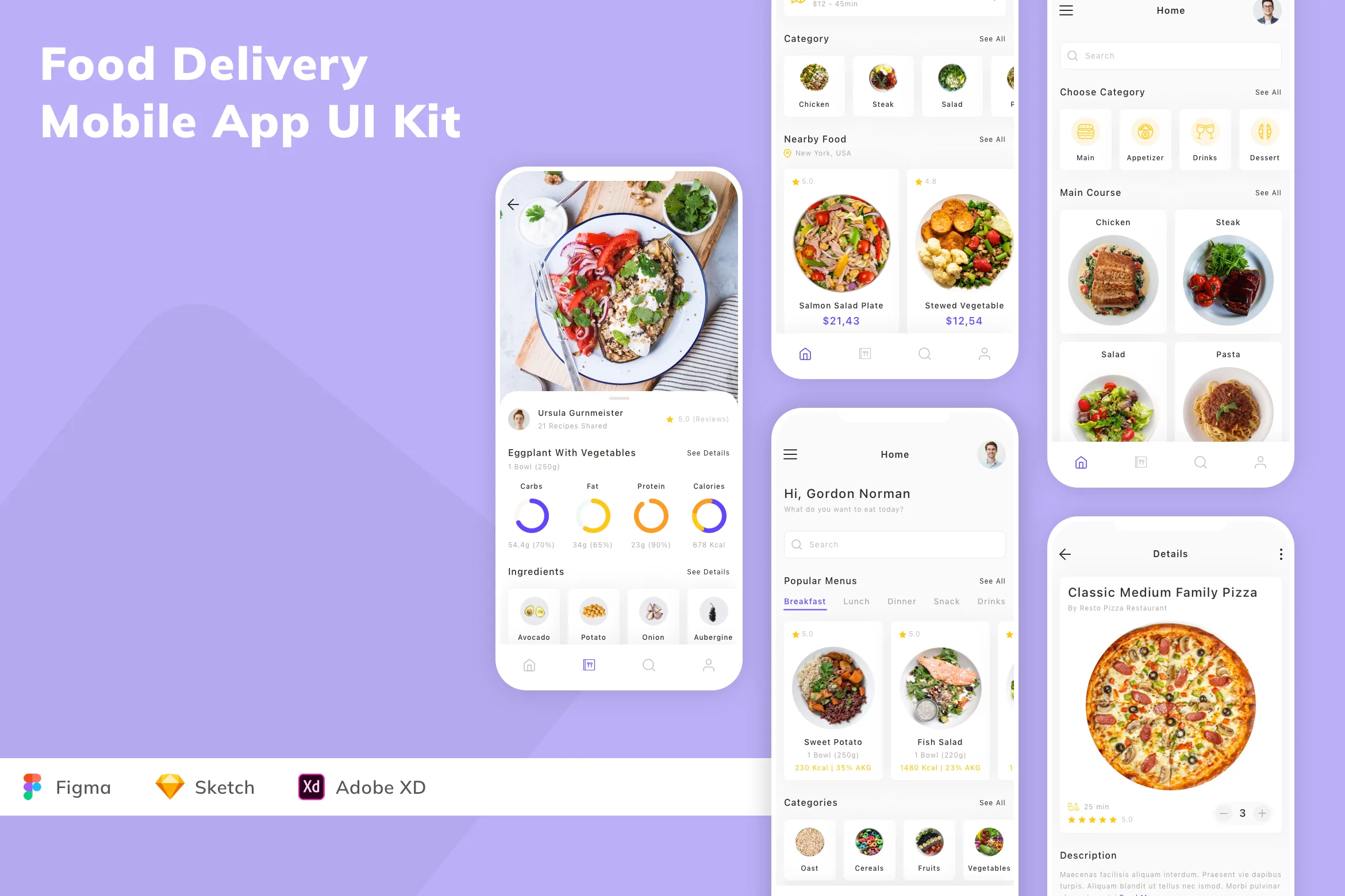 Food Delivery Mobile App UI Kit