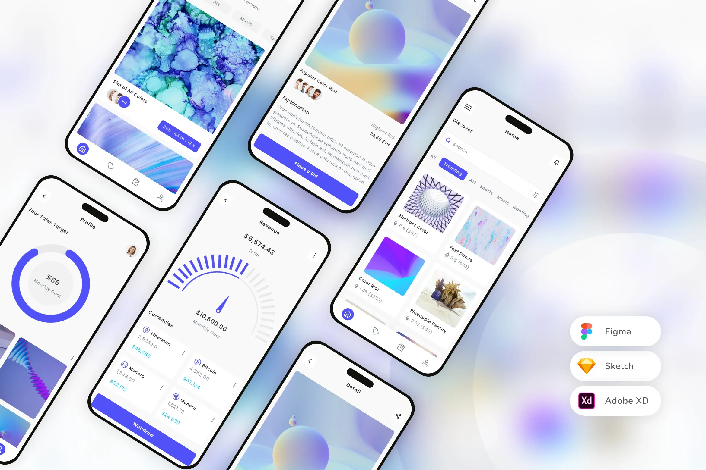 NFT Marketplace Mobile App UI Kit