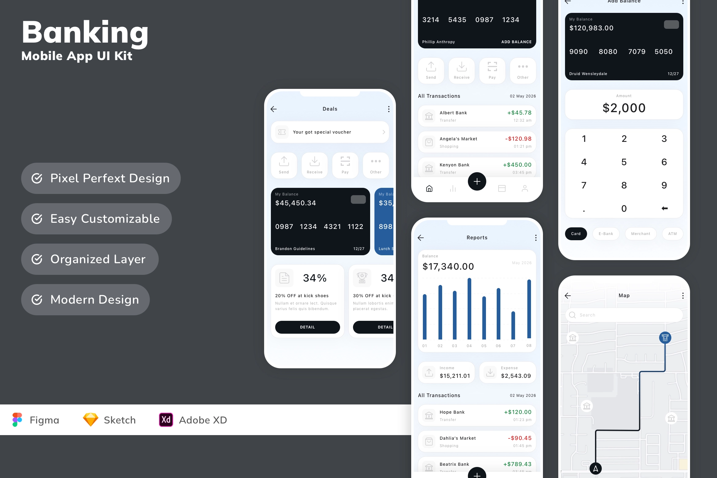 Banking Mobile App UI Kit