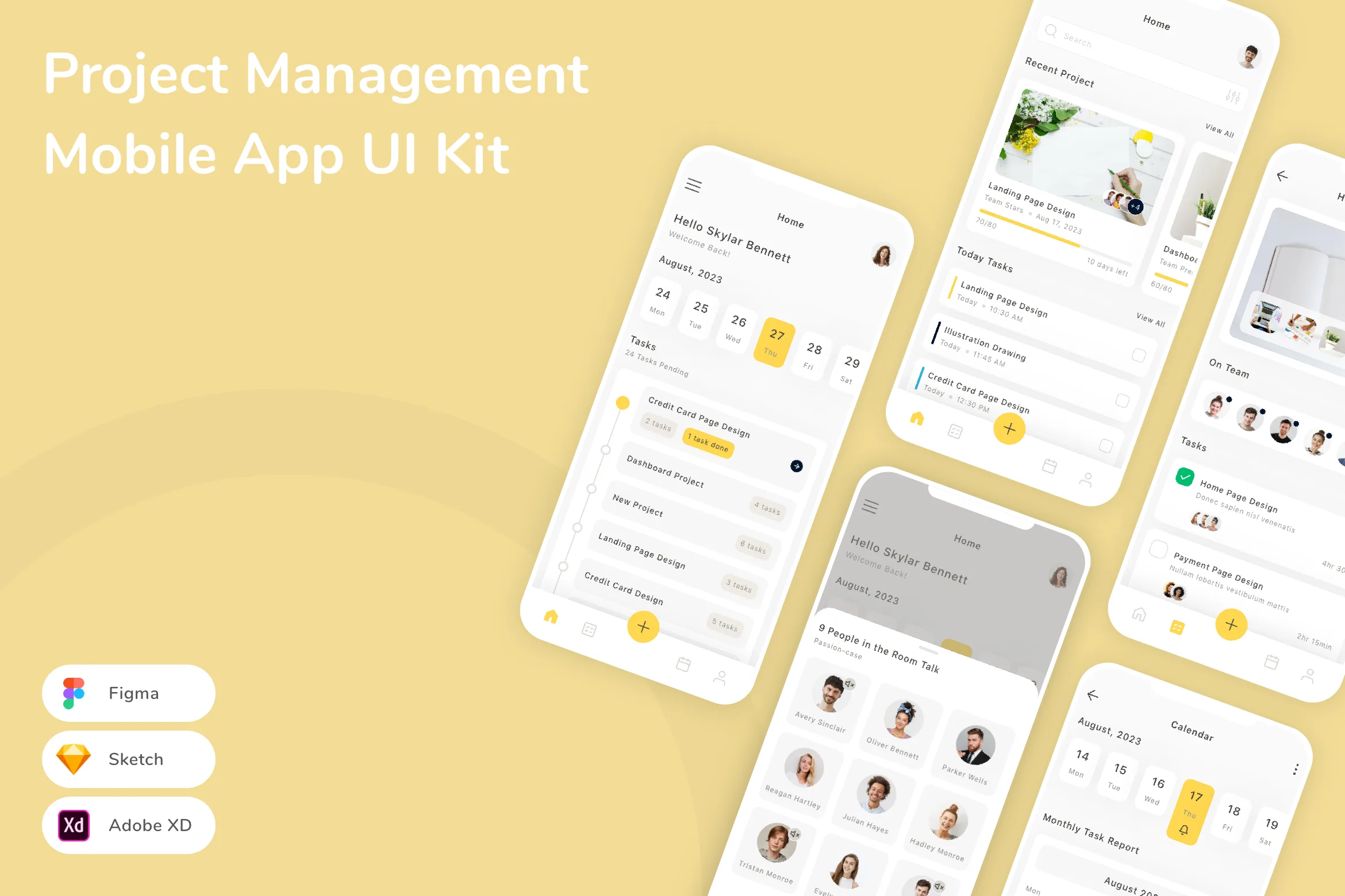Project Management Mobile App UI Kit