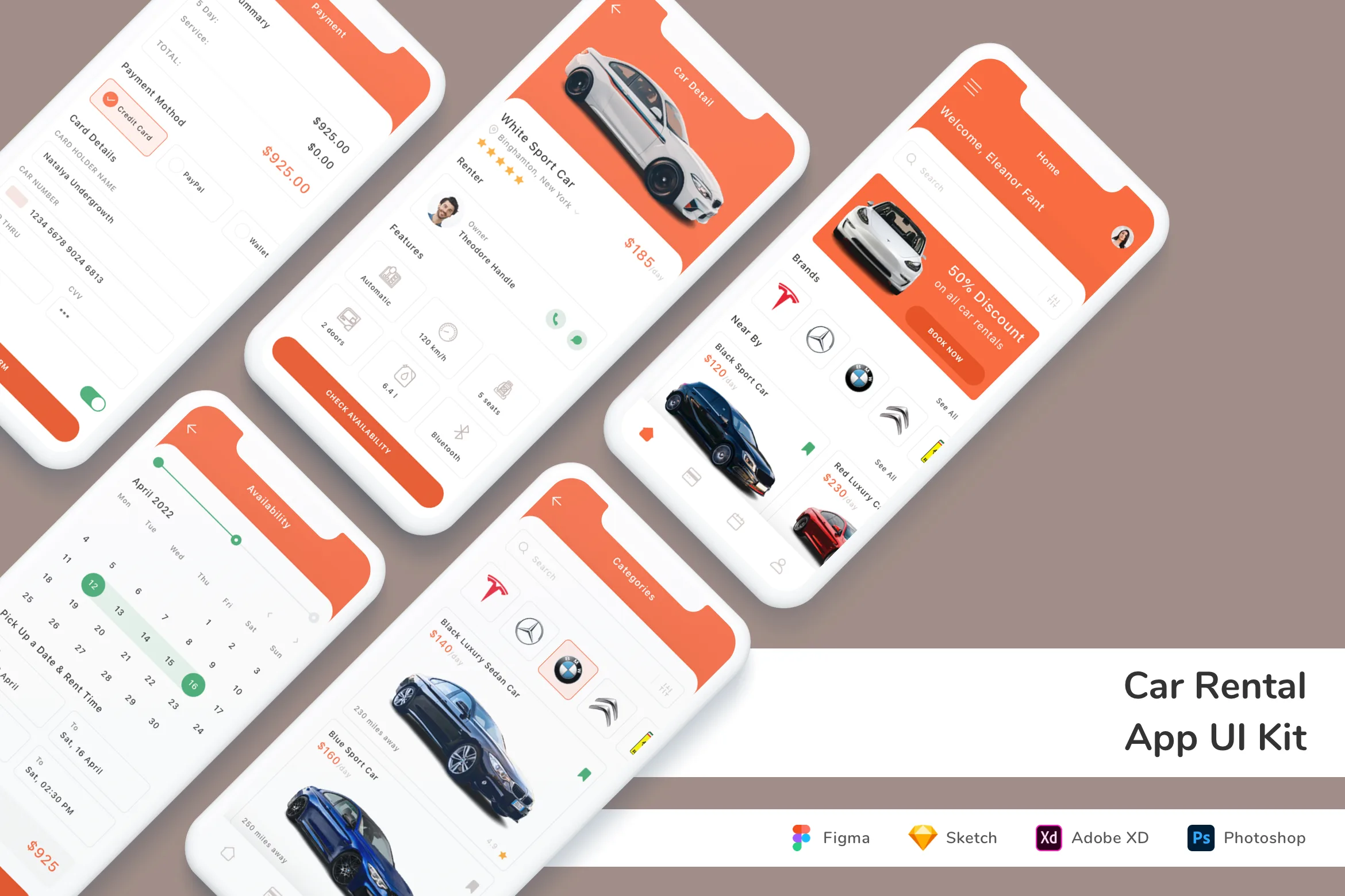 Car Rental App UI Kit