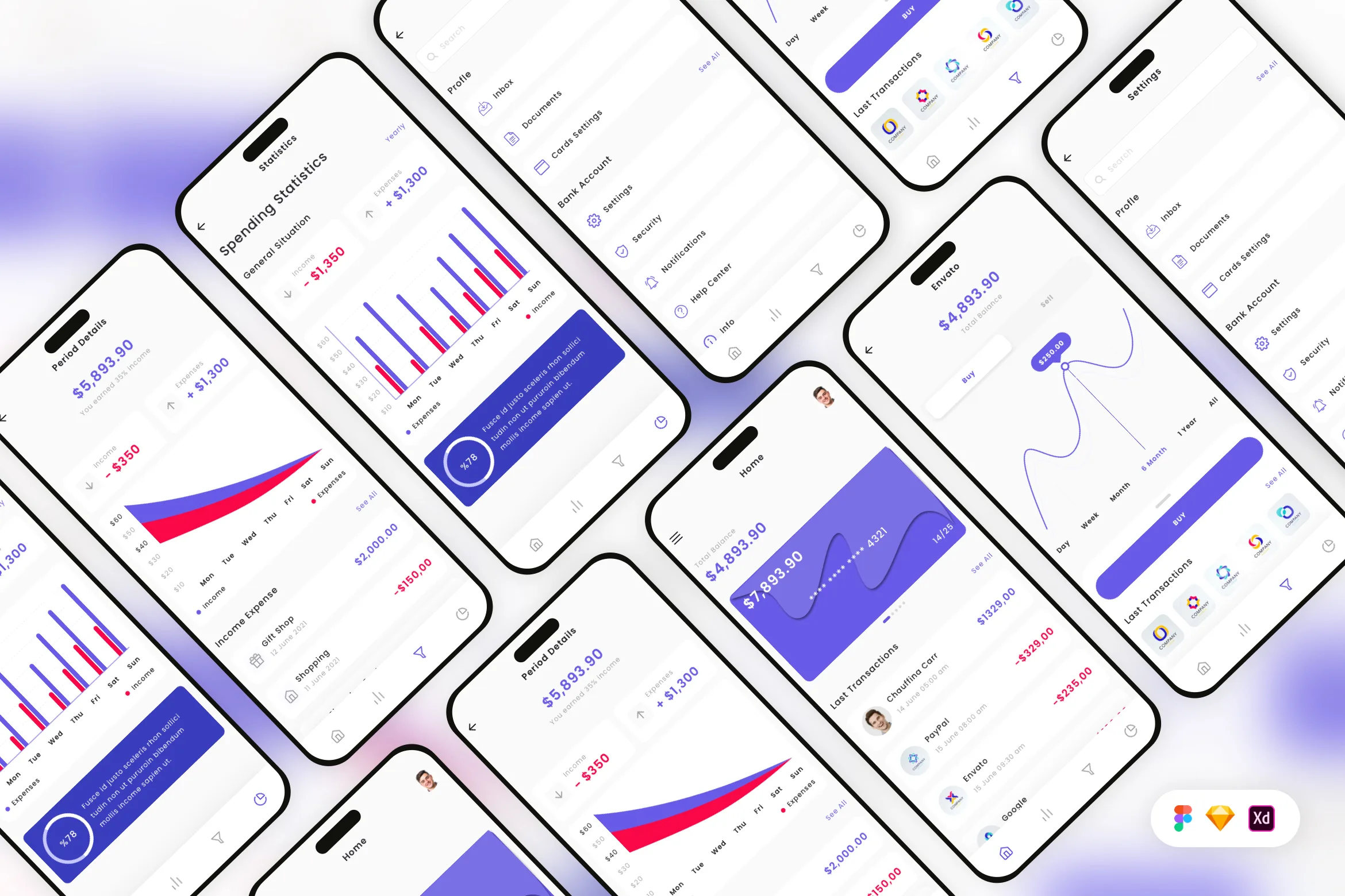 Finance & Banking Mobile App UI Kit