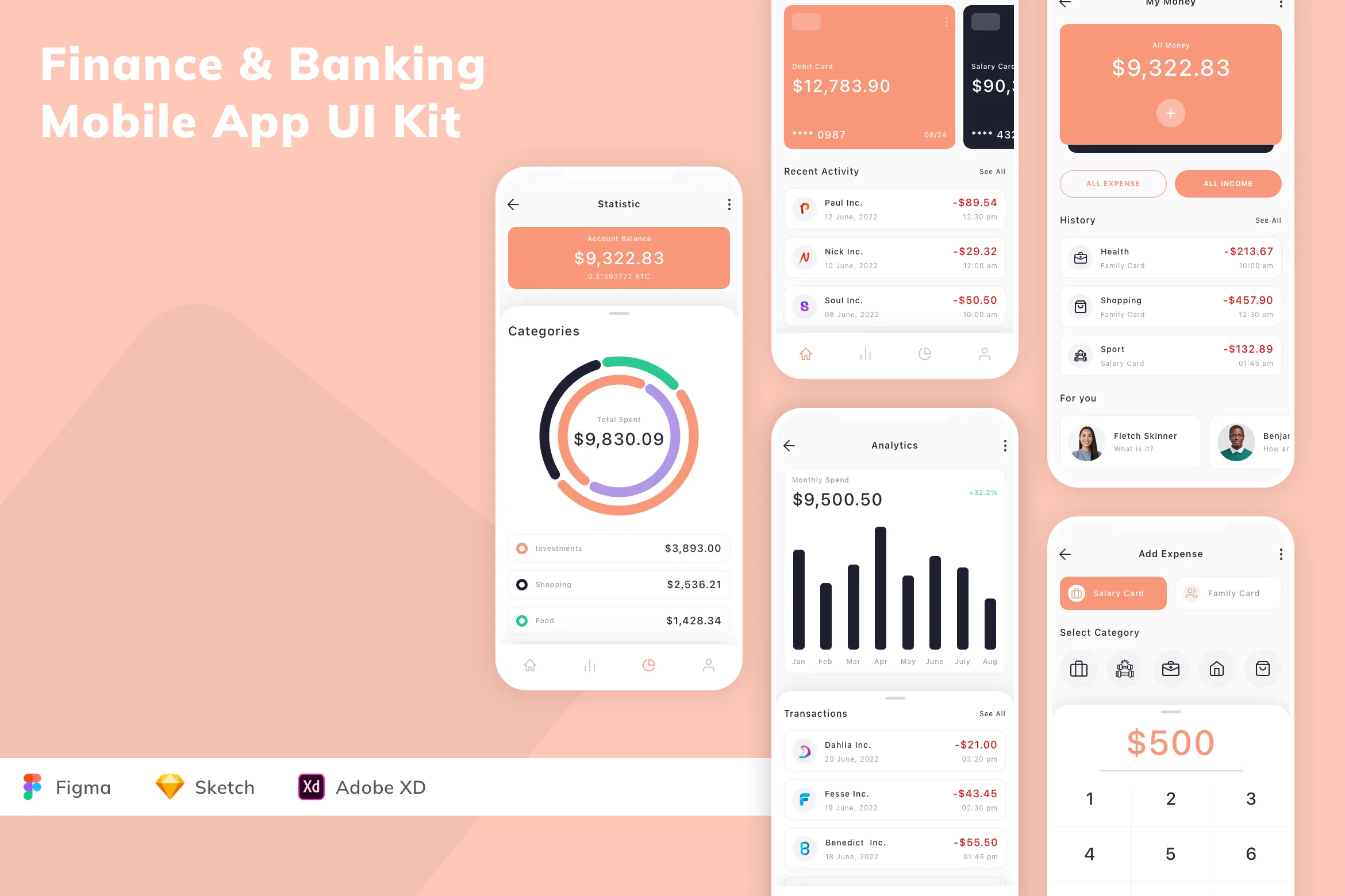 Finance & Banking Mobile App UI Kit