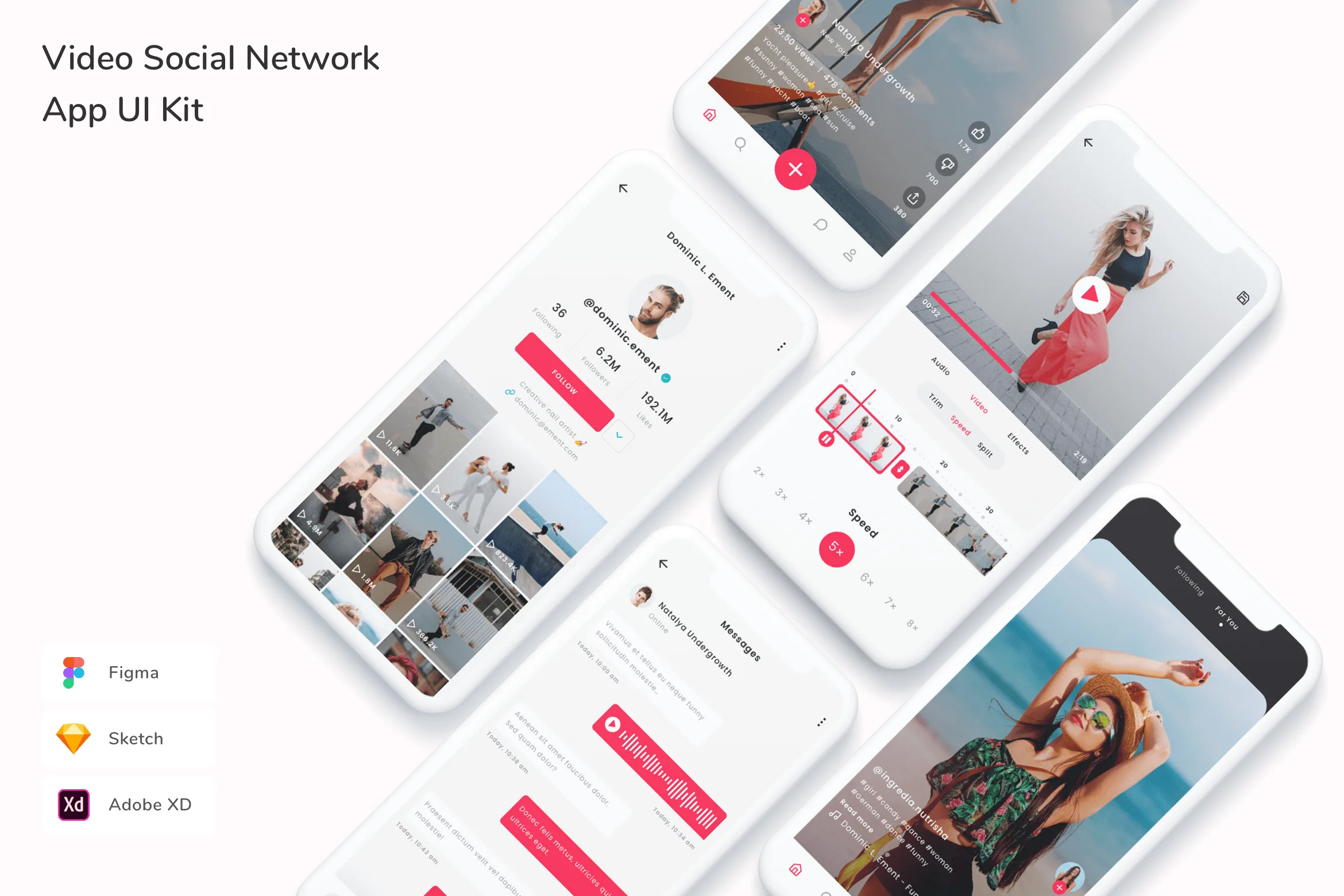 Video Social Network App UI Kit