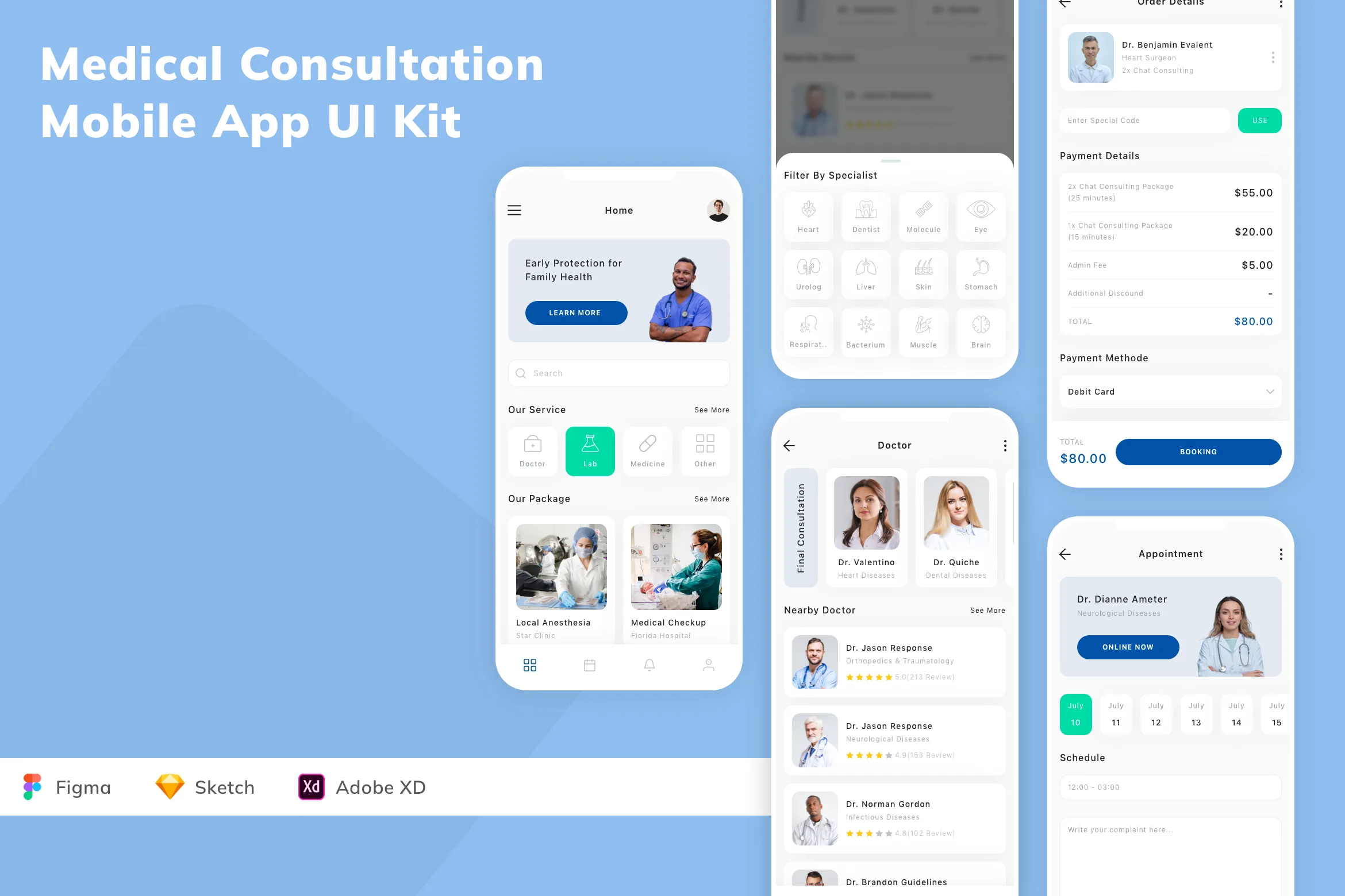 Medical Consultation Mobile App UI Kit