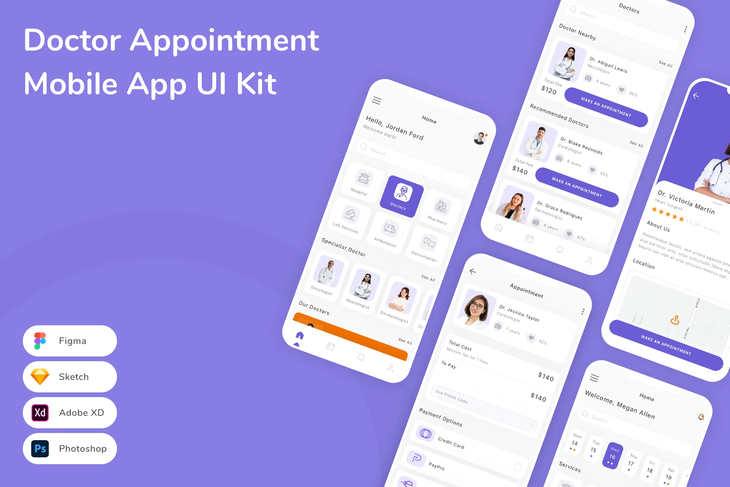 Doctor Appointment Mobile App UI Kit