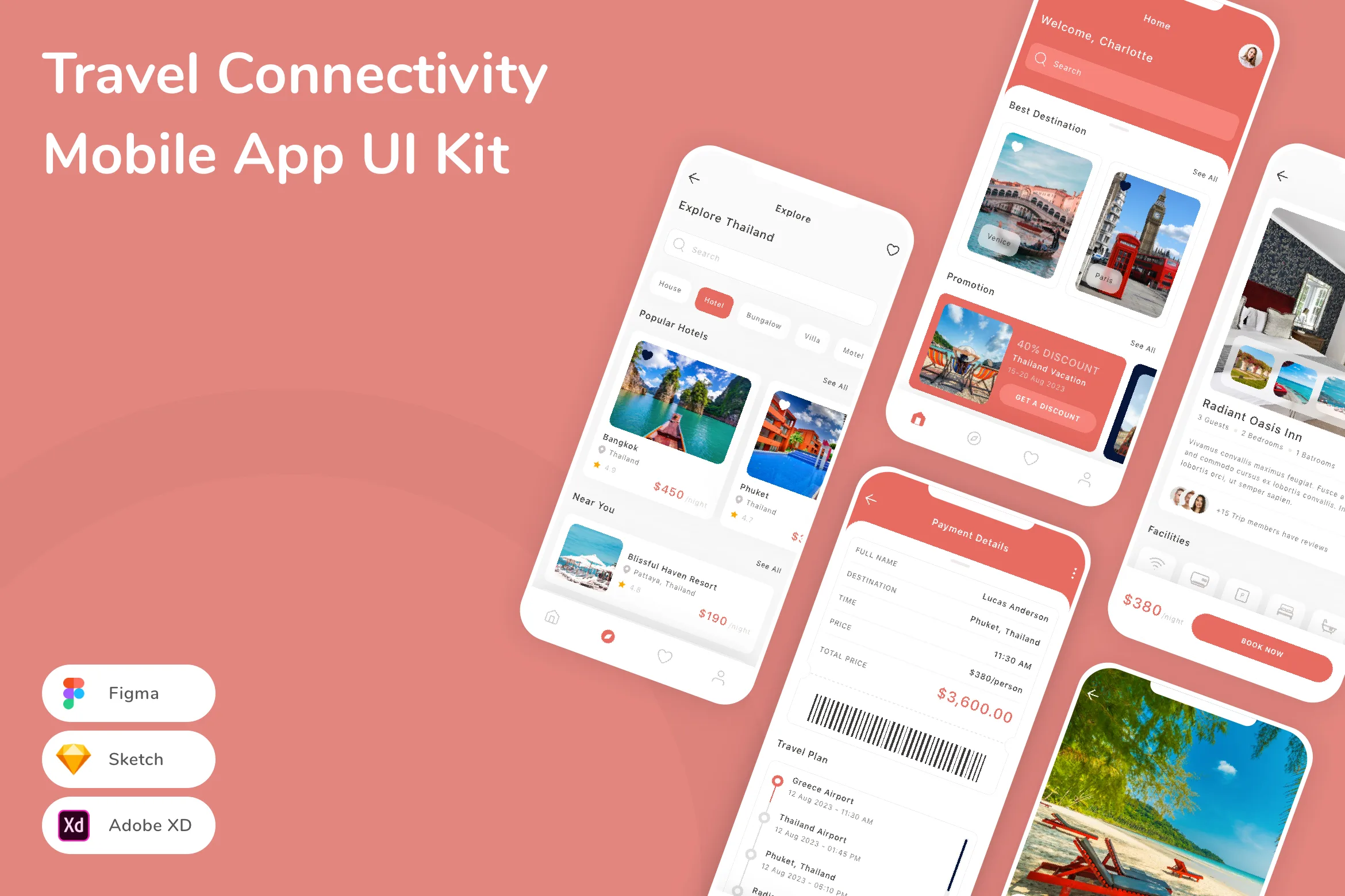 Travel Connectivity Mobile App UI Kit