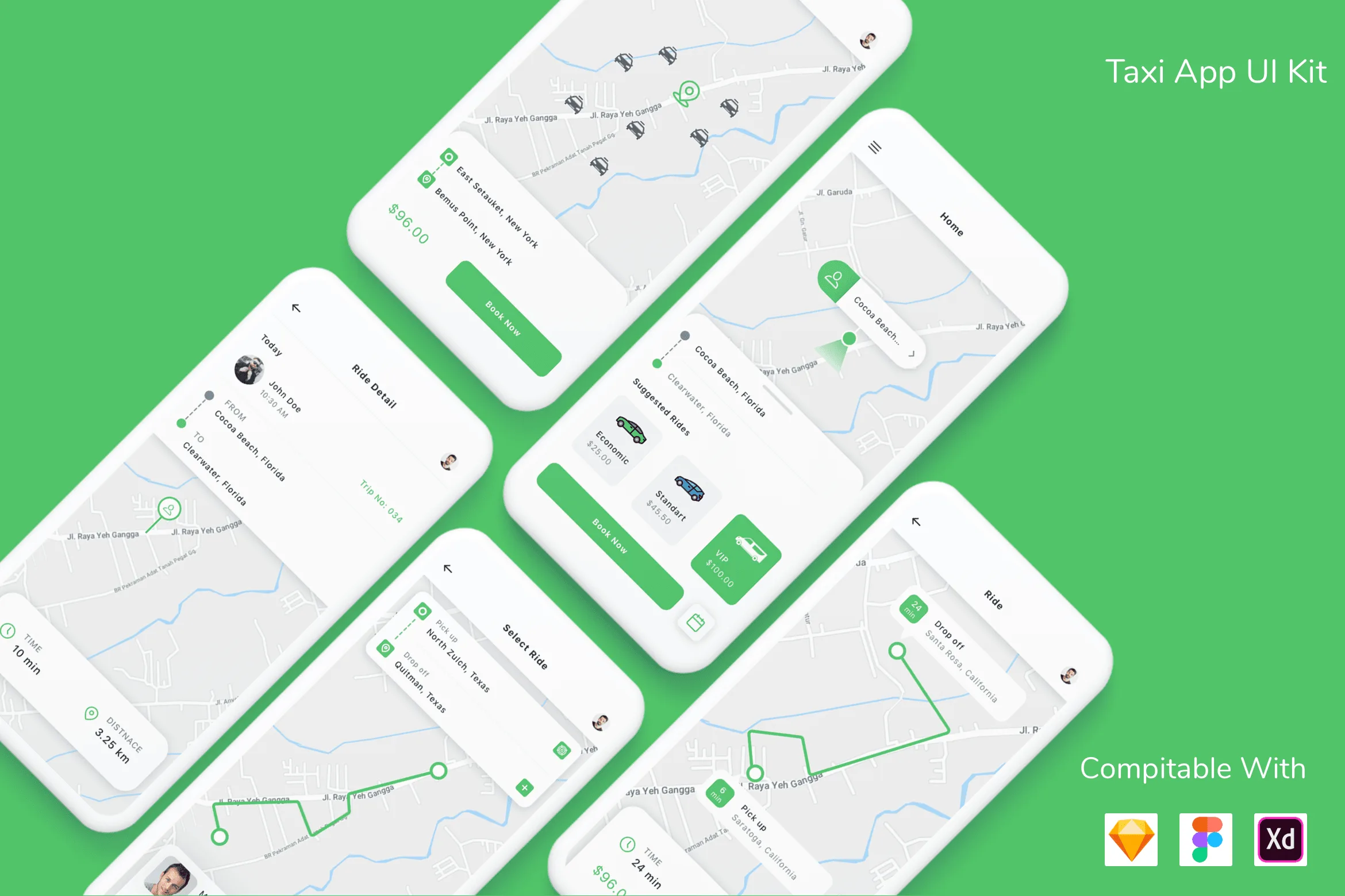 Taxi App UI Kit