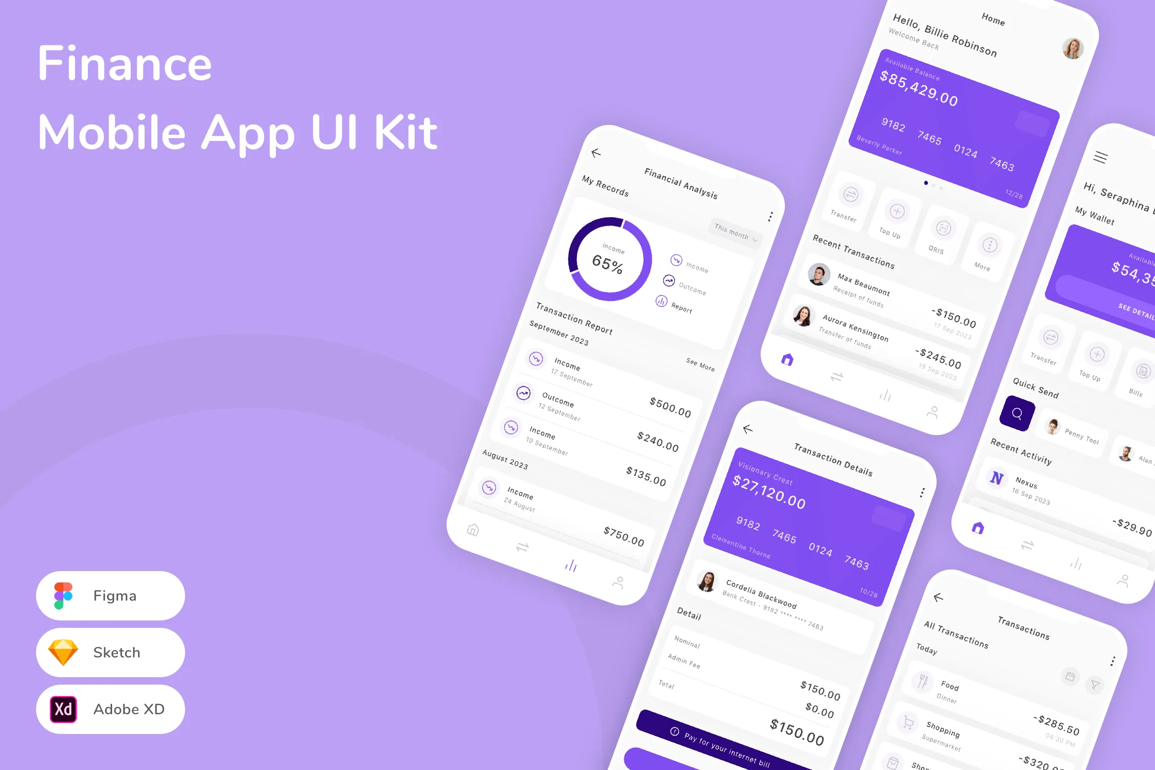 Finance Mobile App UI Kit