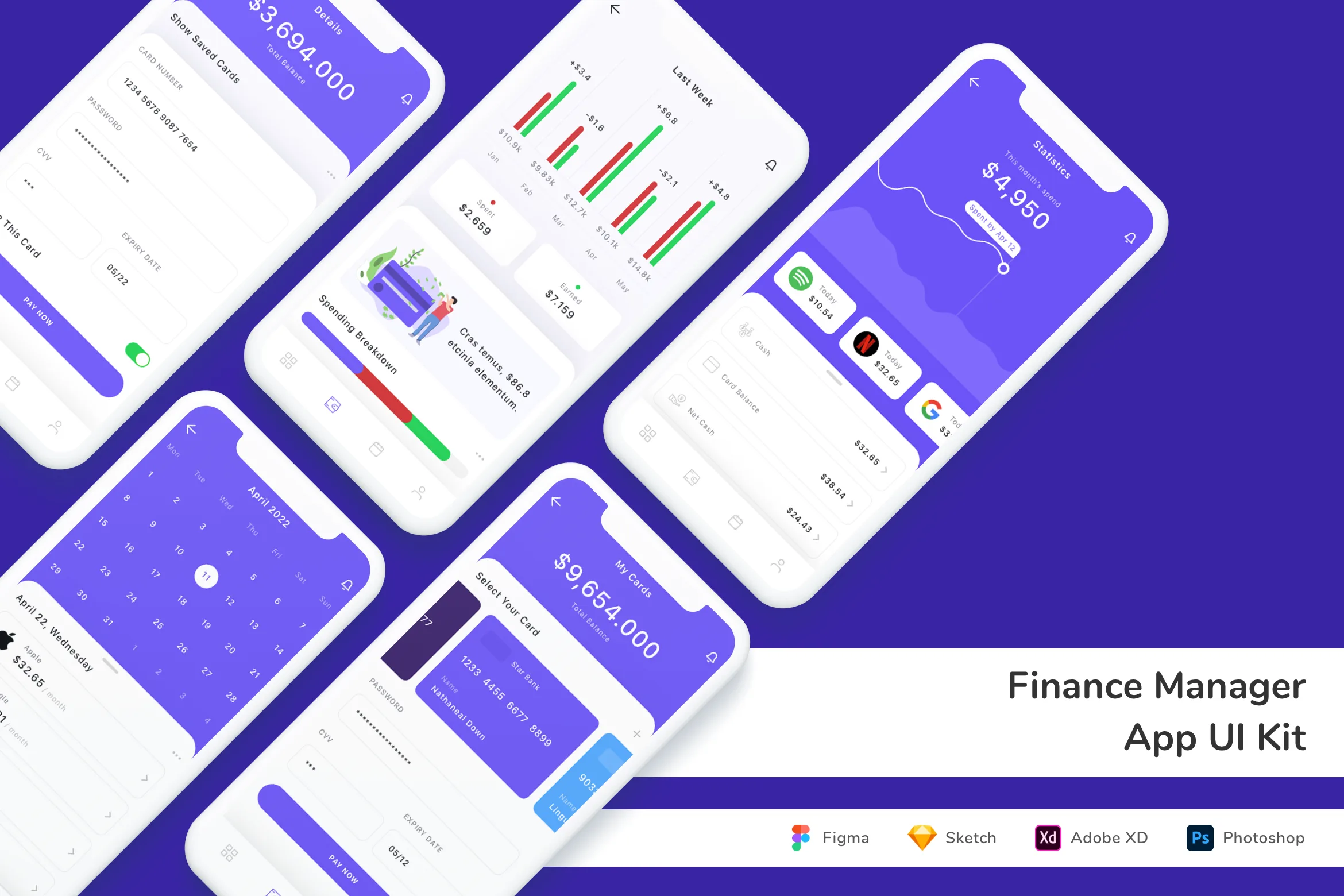 Finance Manager App UI Kit