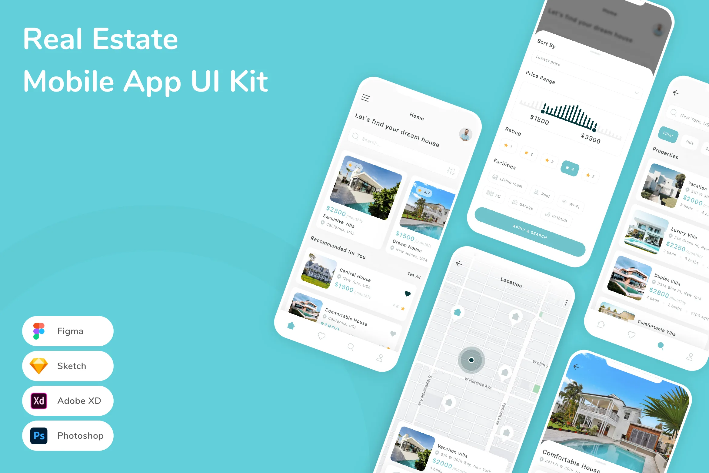 Real Estate Mobile App UI Kit