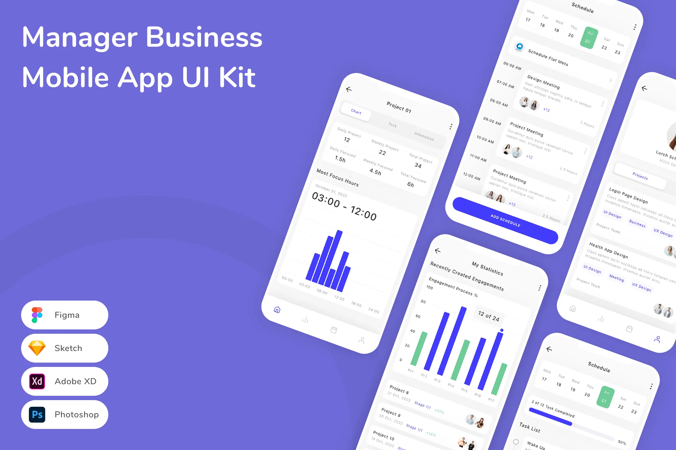 Manager Business Mobile App UI Kit