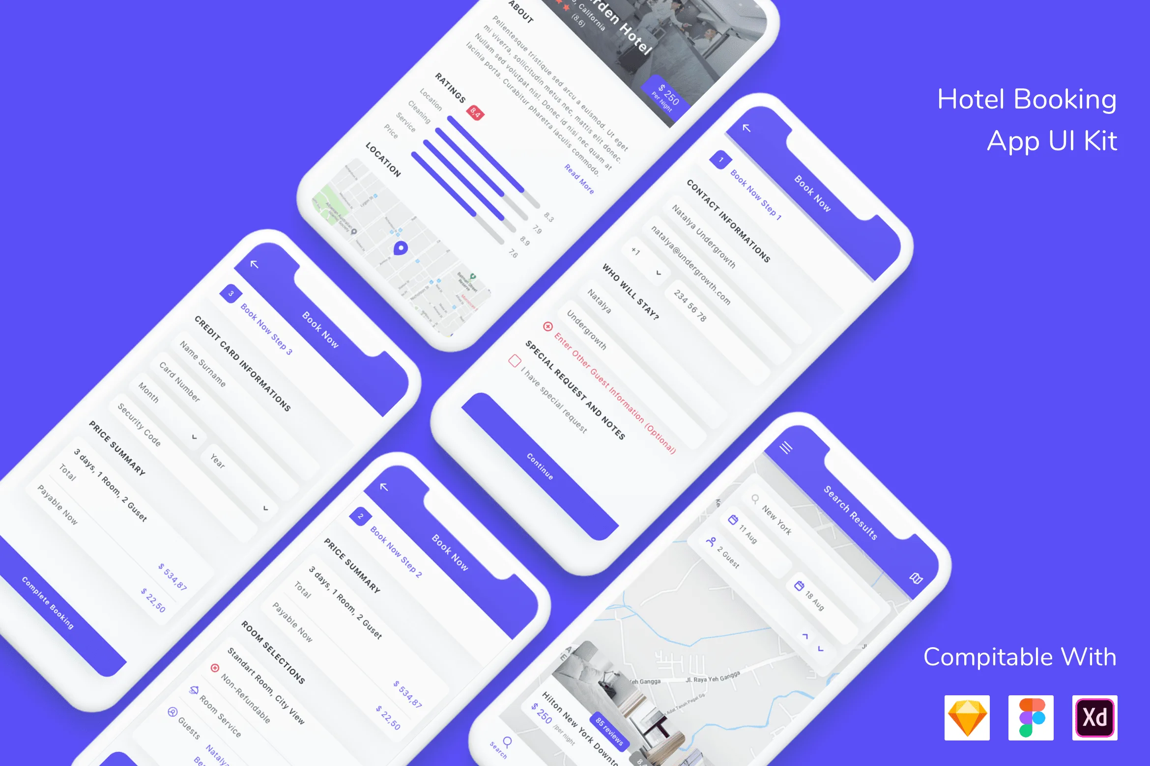 Hotel Booking App UI Kit