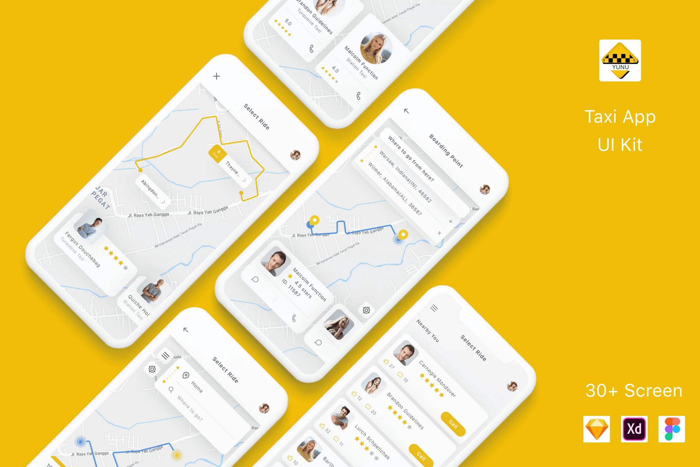 Taxi App UI Kit
