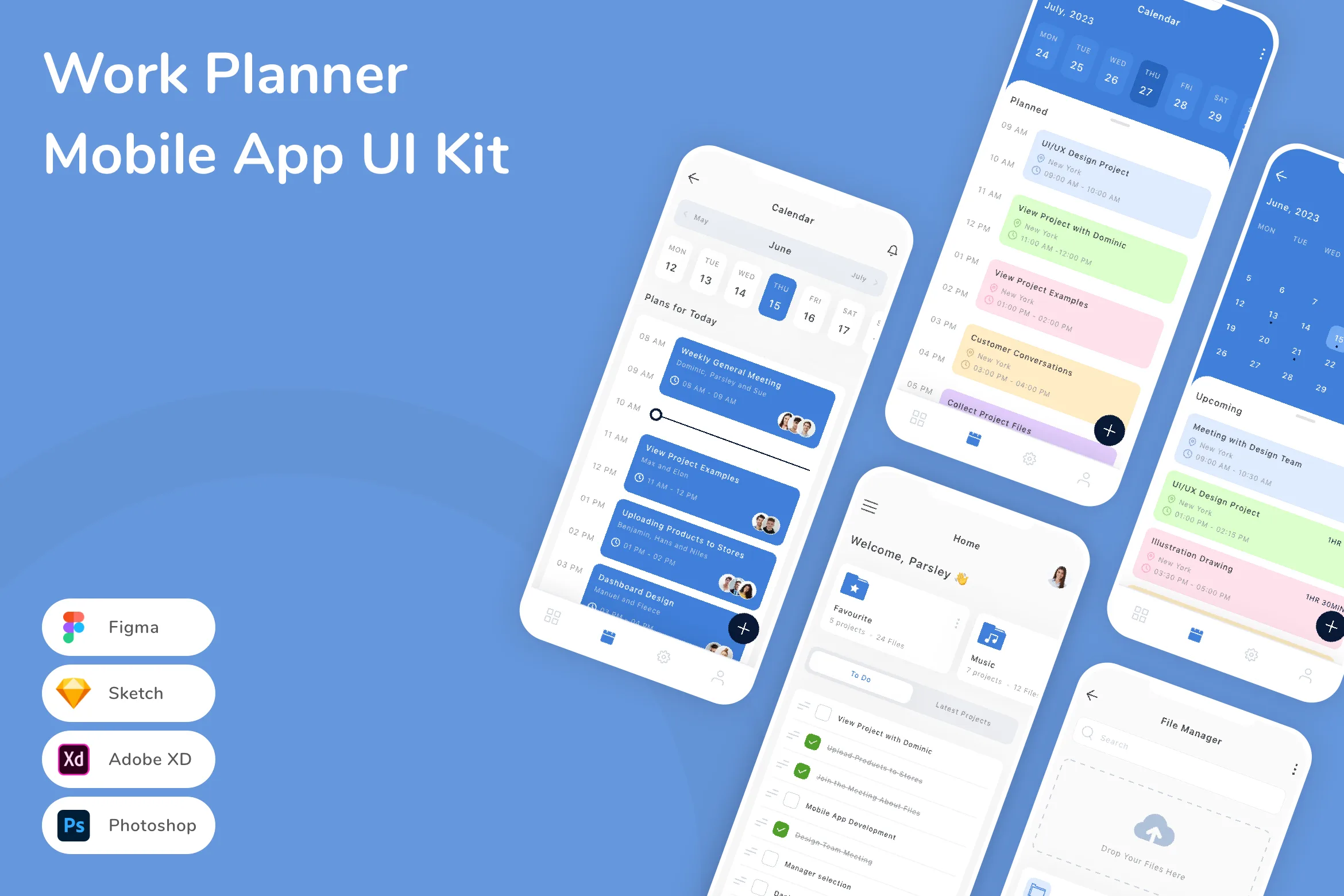 Work Planner Mobile App UI Kit