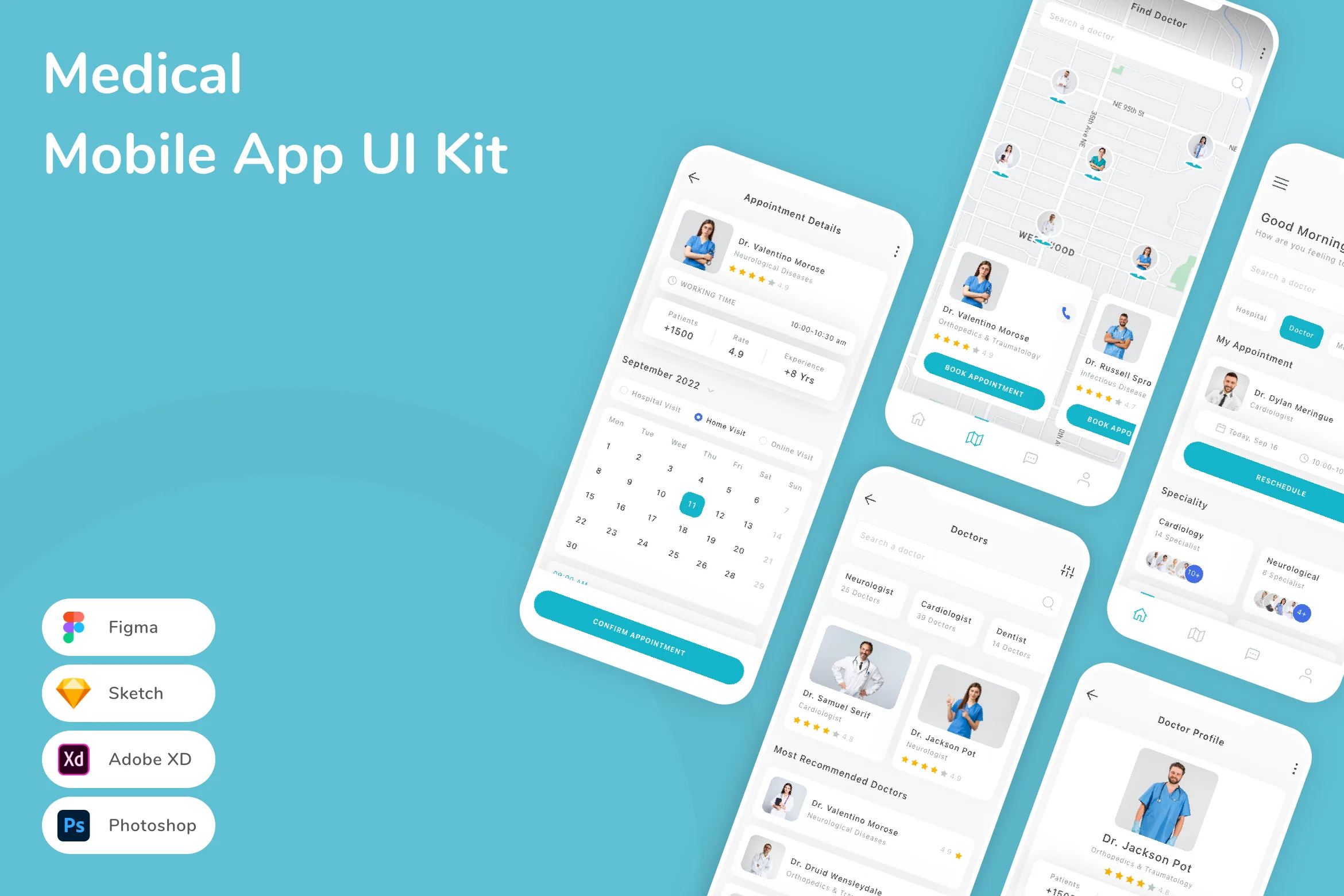 Medical Mobile App UI Kit
