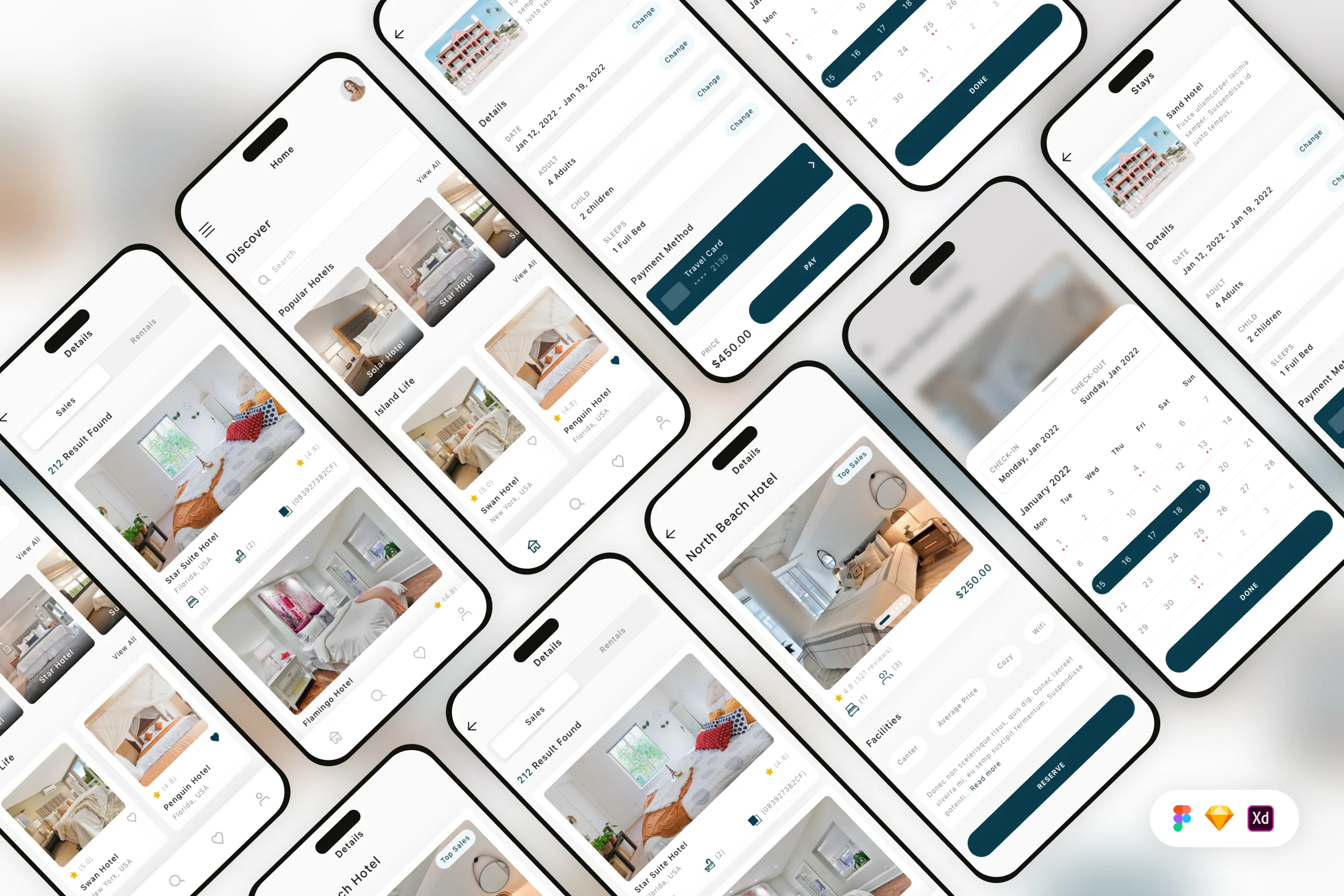Hotel Booking Mobile App UI Kit