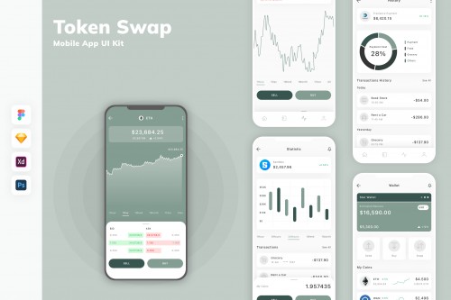 Token Swap Mobile App UI Kit