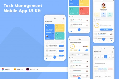 Task Management Mobile App UI Kit