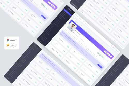 User Profile Documents Dashboard Template UI Kit
