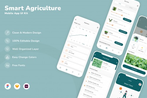 Smart Agriculture Mobile App UI Kit